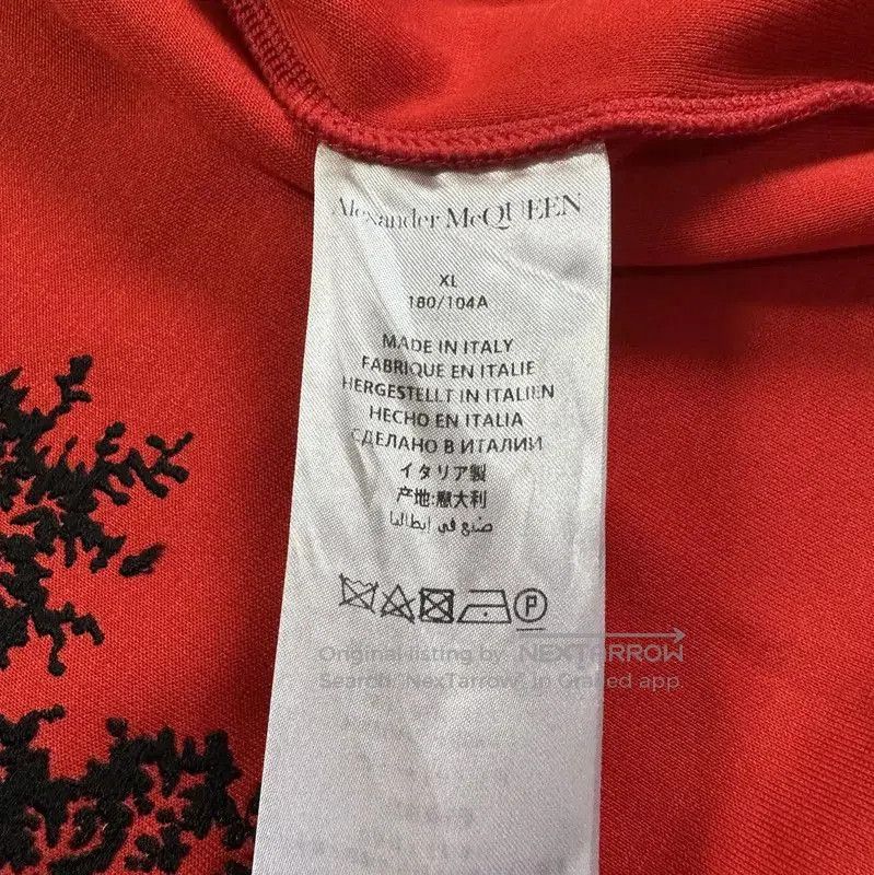 Alexander McQueen Alexander McQueen Red Embroidered Long Sleeve Jacket . Size US XL / EU 56 / 4 - 6 Thumbnail