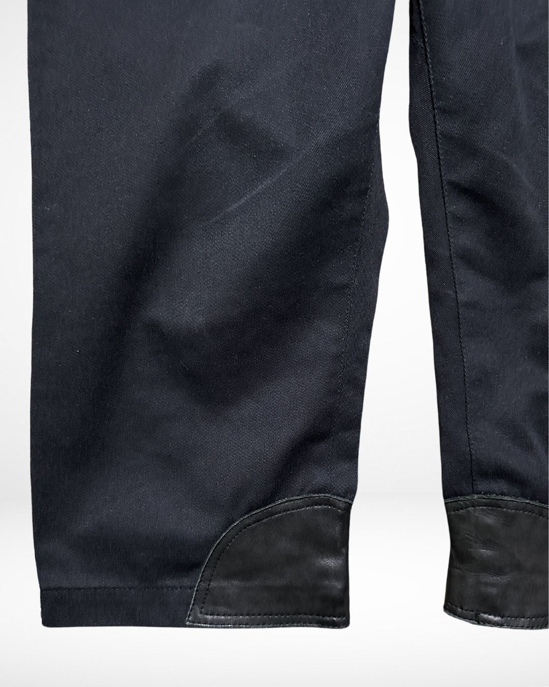 Comme des Garcons SS09 Dickies Cowhide Leather Trim 873 Cropped Pants Size US 34 / EU 50 - 3 Thumbnail