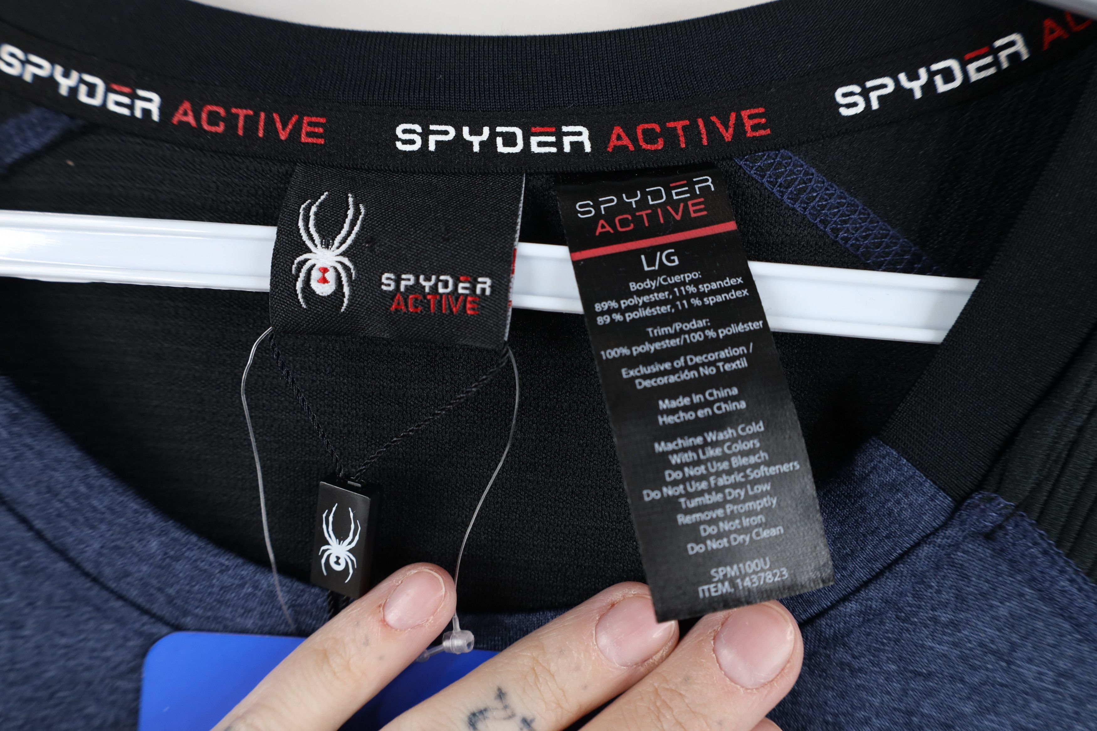 Spyder New Spyder Active Spell Reflective Long Sleeve T-Shirt Blue Size US L / EU 52-54 / 3 - 6 Thumbnail
