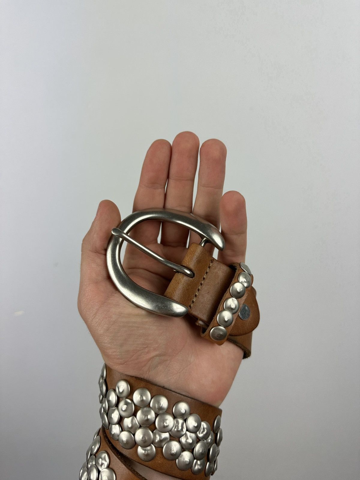 Vintage Vintage Y2K Leather Belt Size ONE SIZE - 2 Thumbnail