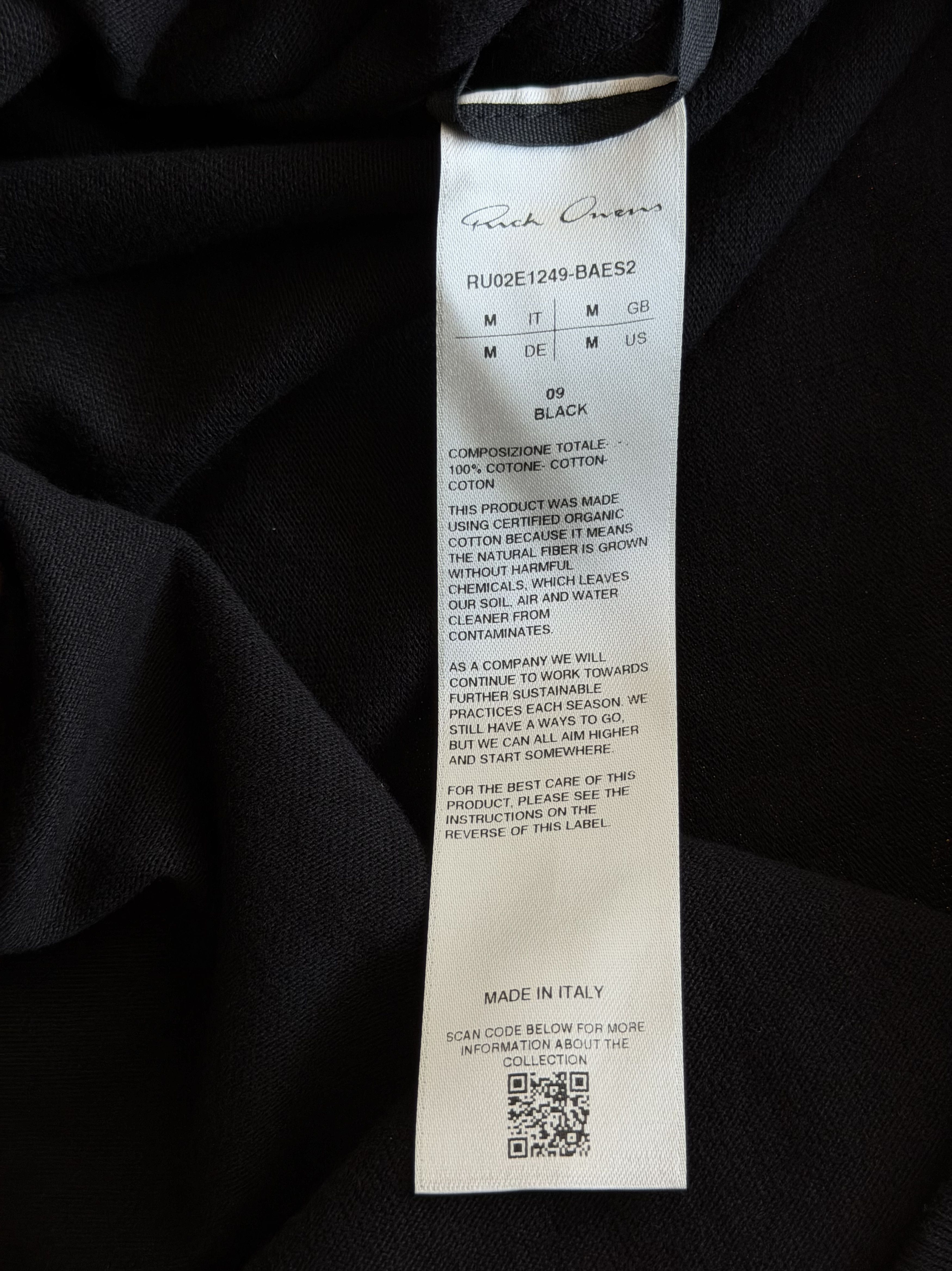 Rick Owens Rick Owens Black Eyelet Jumbo T-Shirt Size US M / EU 48-50 / 2 - 3 Thumbnail
