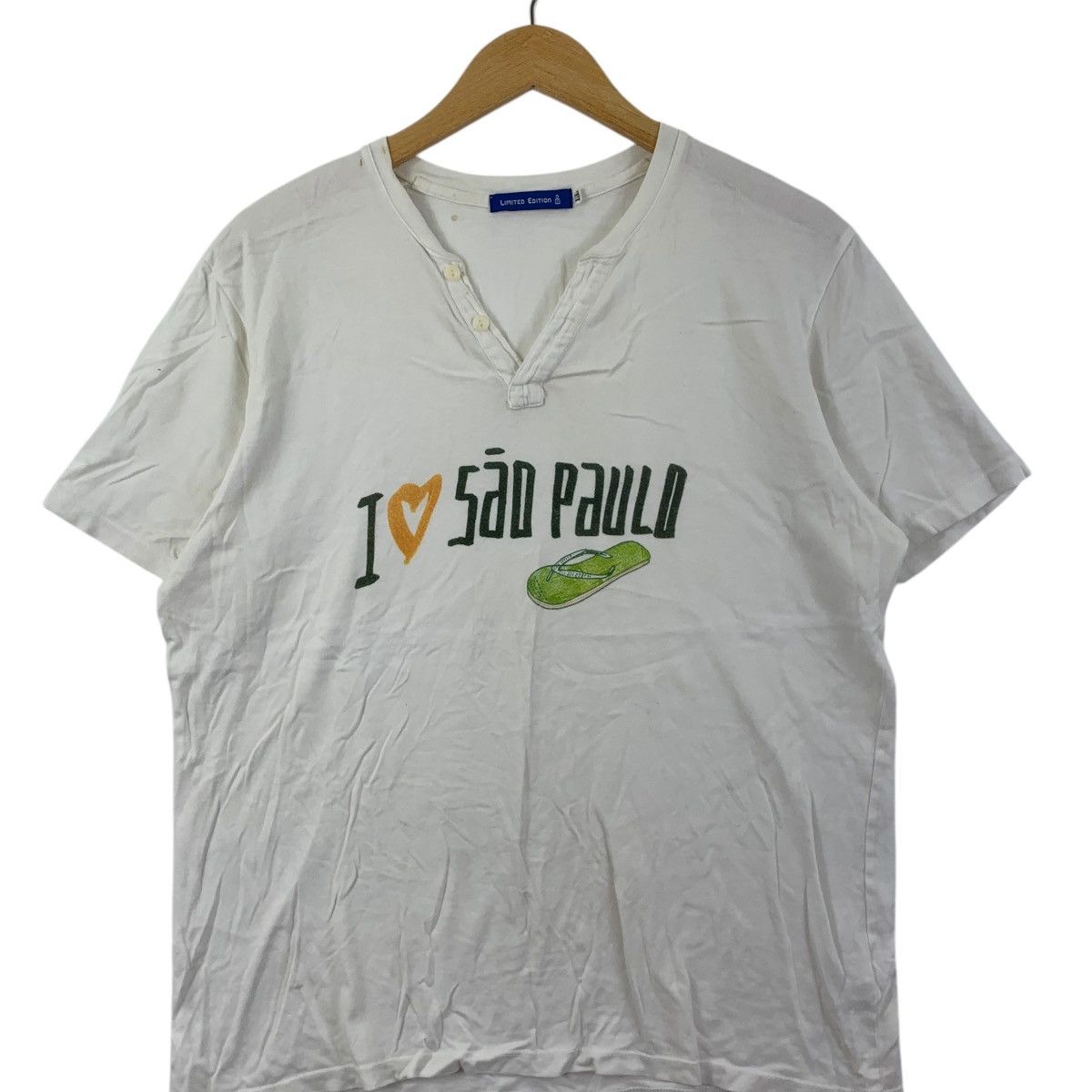 Vintage FILIPE JARDIM ILLUSTRATOR Brazil I Love San Paulo Tee Shirt Size M / US 6-8 / IT 42-44 - 3 Thumbnail