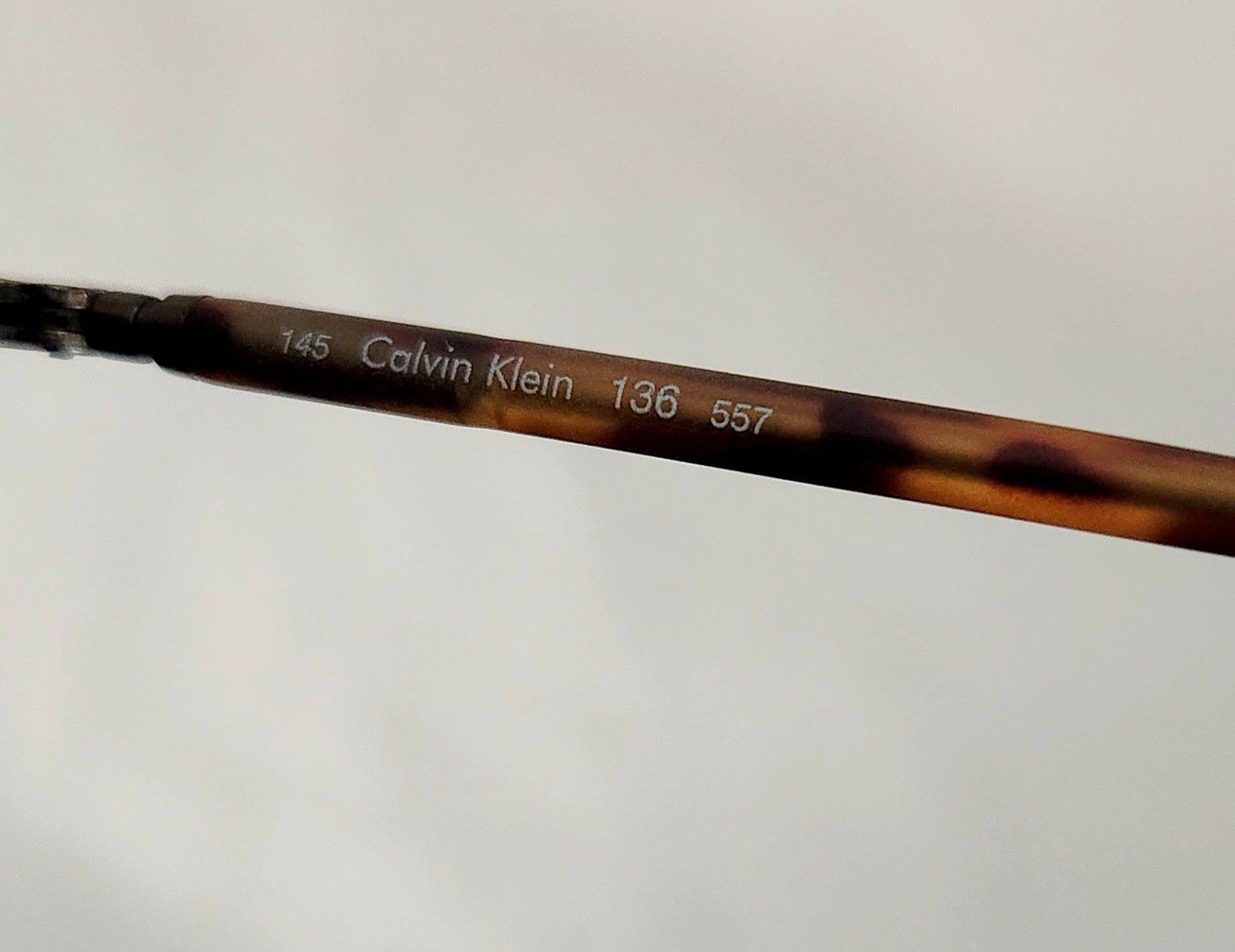 Calvin Klein × Vintage CALVIN KLEIN Vintage Tortoise 136 557 EYEGLASSES Frame Italy Size ONE SIZE - 10 Thumbnail
