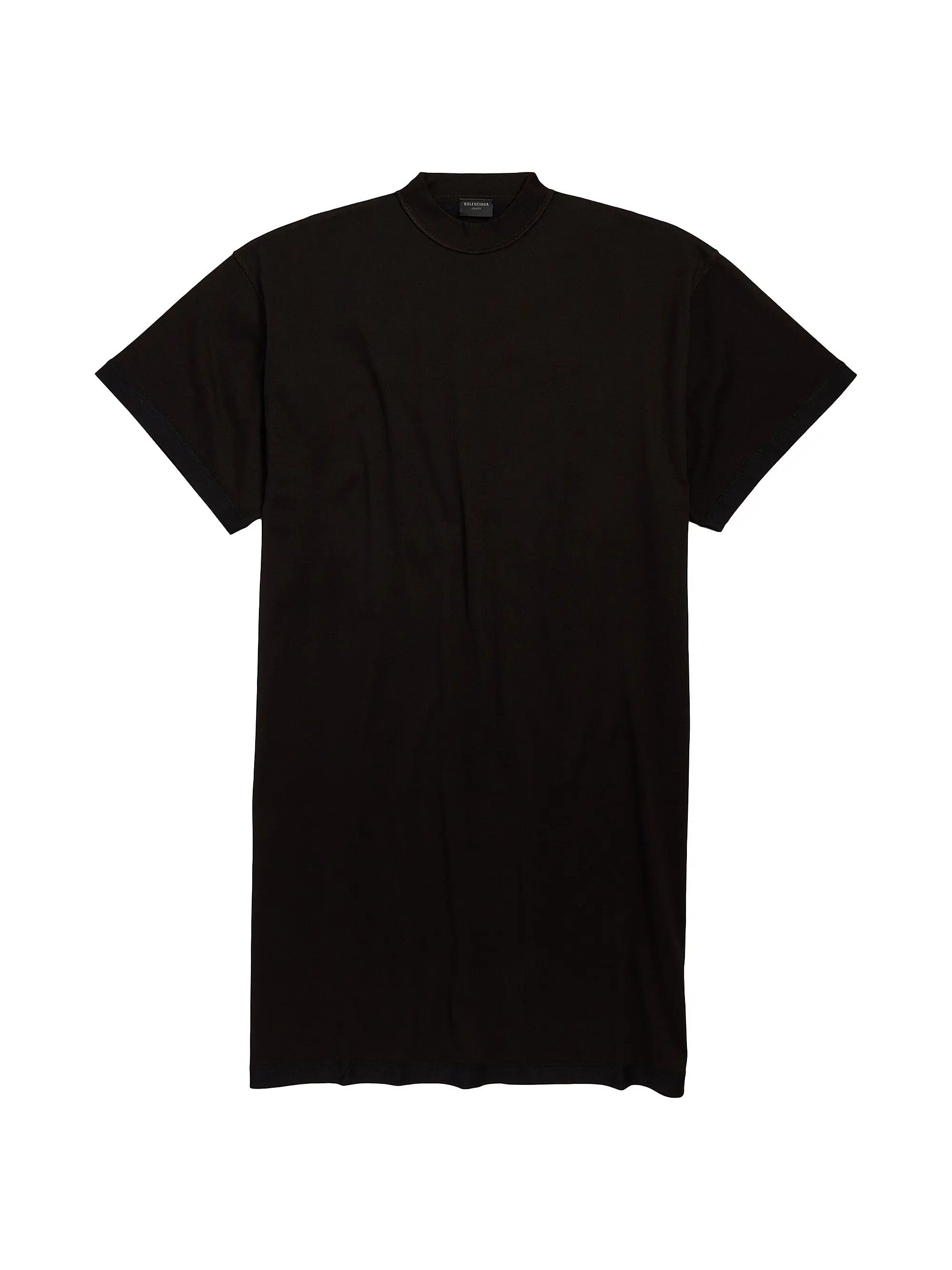 Balenciaga o1w1db10625 Inside Out T-Shirt Dress in Black Size M / US 6-8 / IT 42-44 - 1 Thumbnail