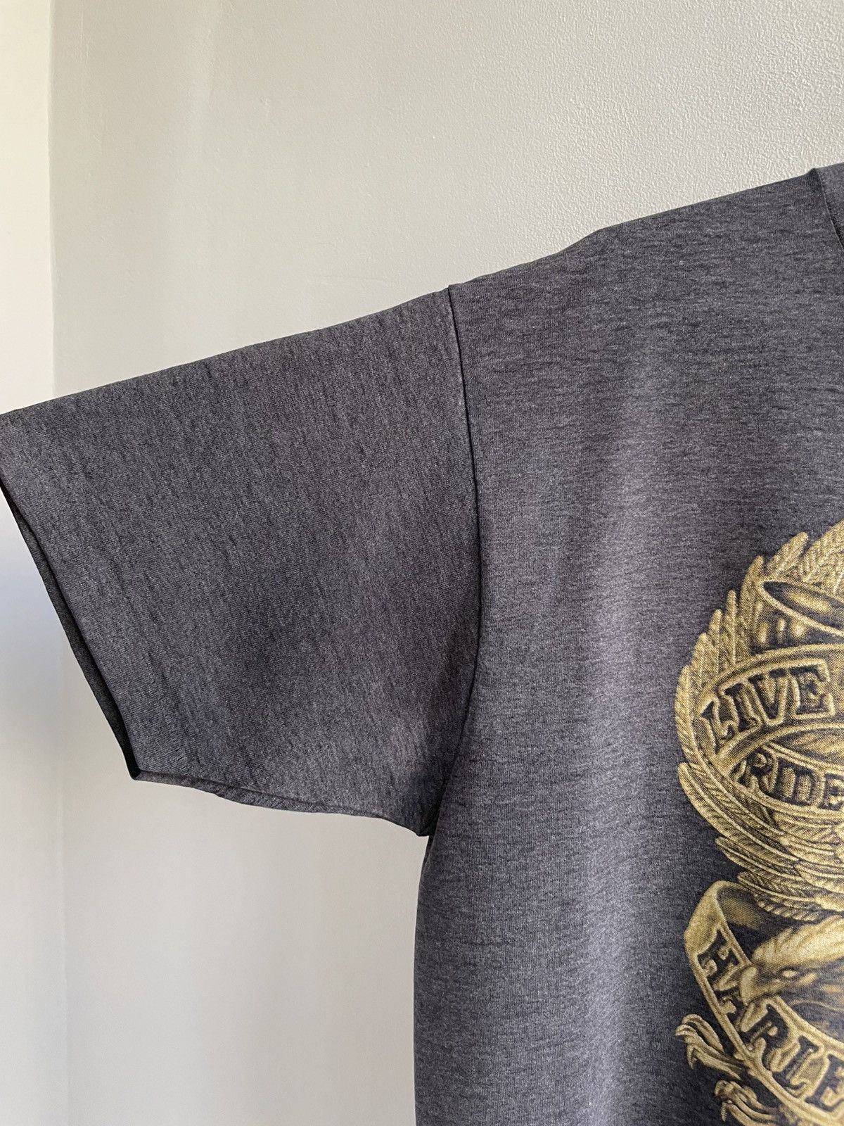 Harley Davidson × Vintage Harley Davidson 3D Emblem 1991 Vintage 90s Logo T-Shirt Tee Size US XL / EU 56 / 4 - 10 Thumbnail