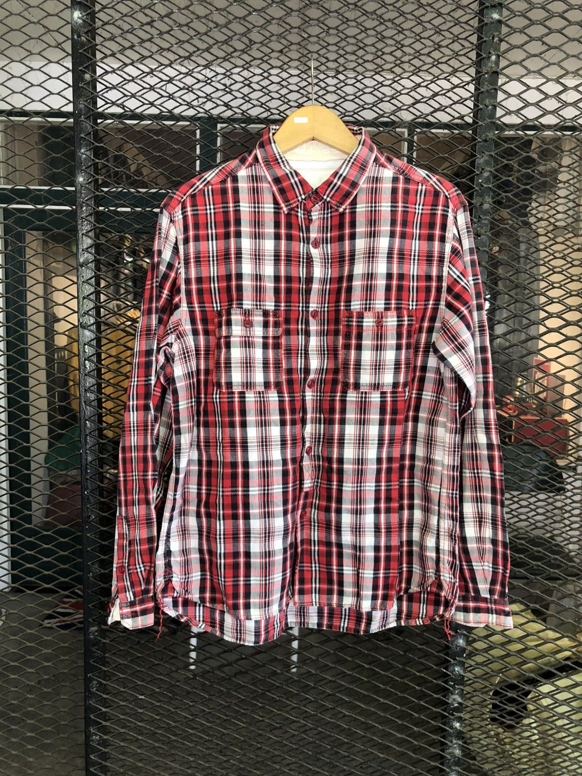 White Mountaineering WHITE MOUNTAINEERING FLANNEL PLAID SHIRT Size US L / EU 52-54 / 3 - 1 Thumbnail