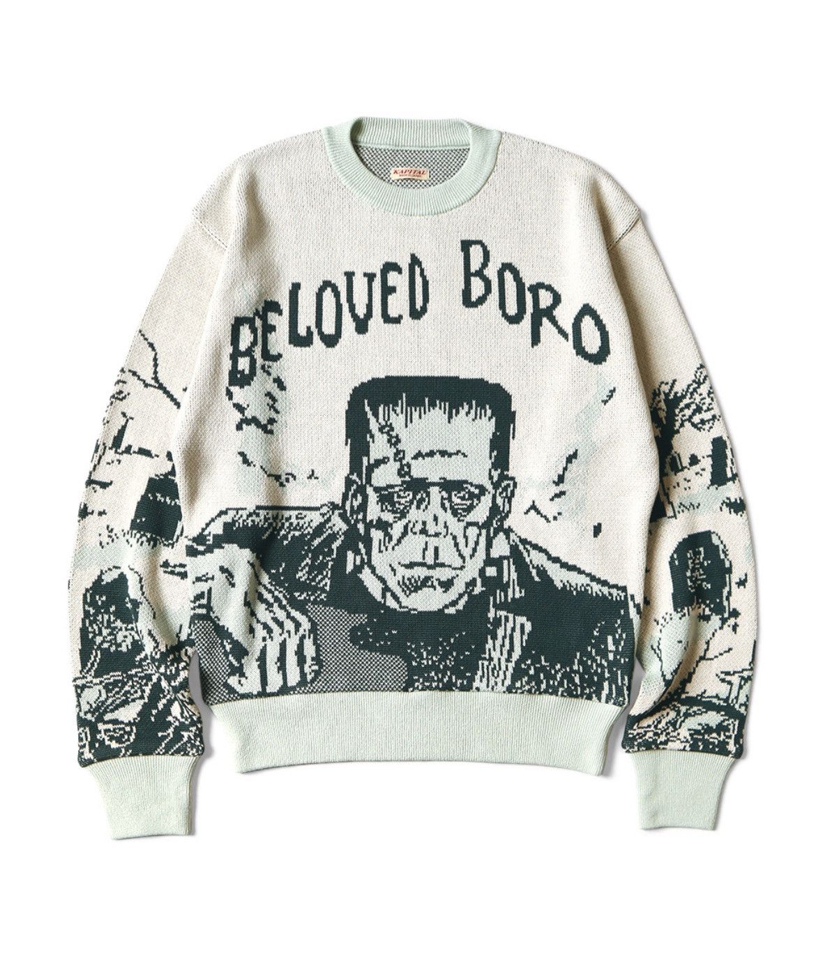 Kapital 8G Jacquard Knit Vintage Crew Sweater (BELOVED Mr_) size 3 Size US L / EU 52-54 / 3 - 1 Thumbnail