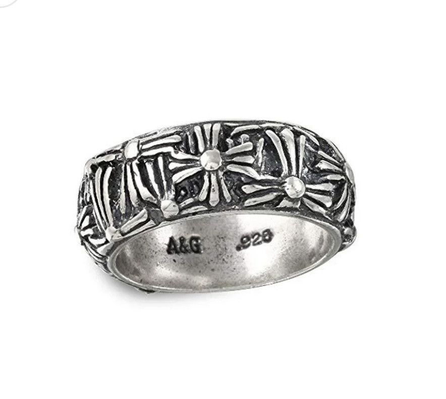 A&G Rock A&G Rock Multi Cross Sterling Silver Band Ring Size ONE SIZE - 5 Thumbnail