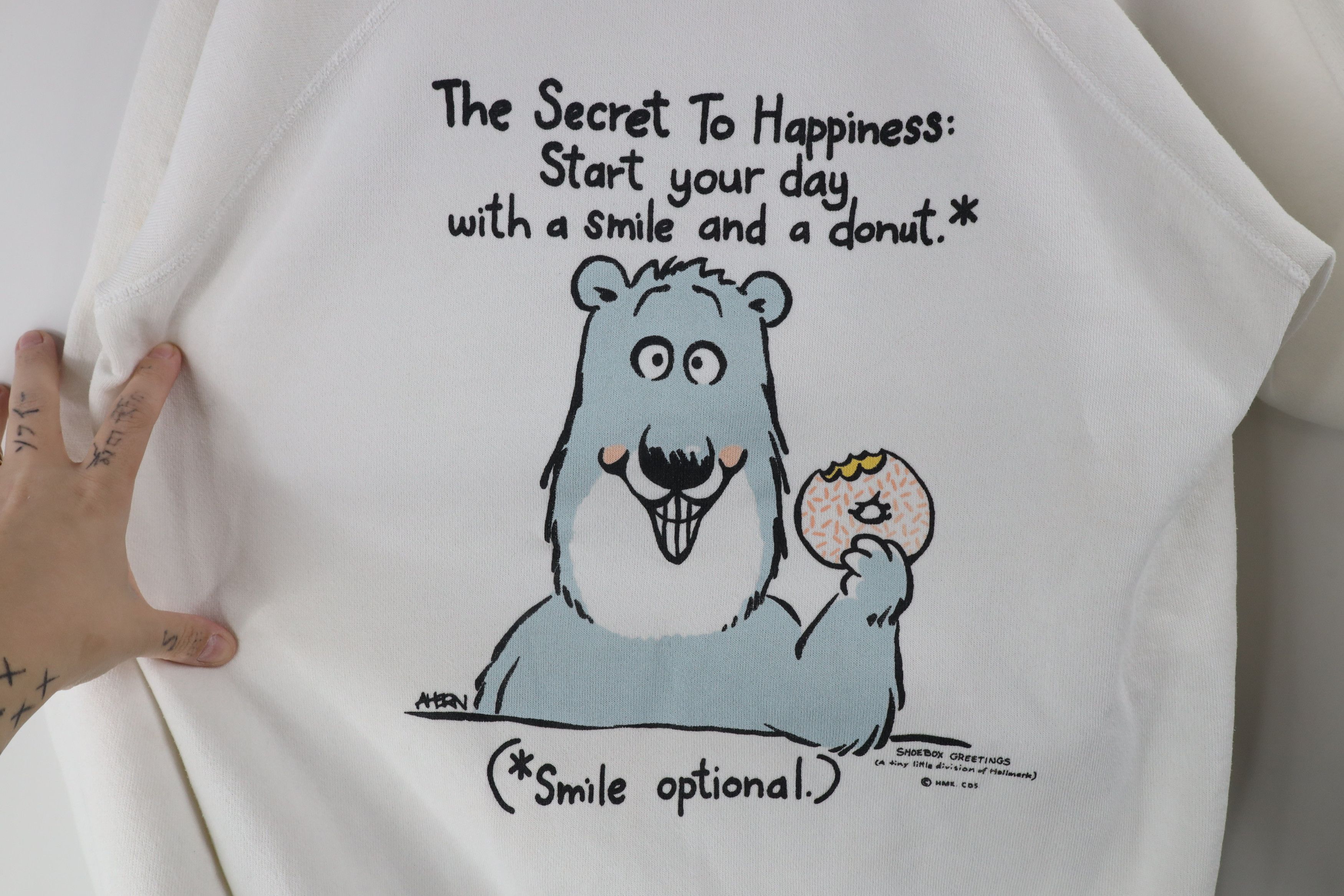 Vintage Vintage 90s Hallmark Shoebox Greetings Donut Sweatshirt Size L / US 10 / IT 46 - 4 Thumbnail