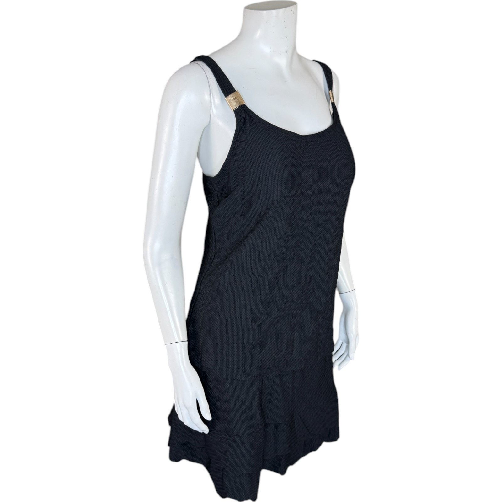 Other Susan Graver Soleil Ruffle Hem Tankini with Skirt Black 14 Size XL / US 12-14 / IT 48-50 - 12 Thumbnail