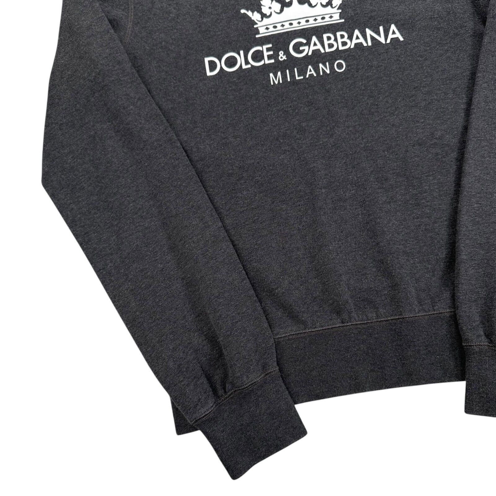 Dolce & Gabbana Dolce & Gabbana Size M Sweatshirt Dark Grey Milano Crown Size US M / EU 48-50 / 2 - 7 Thumbnail