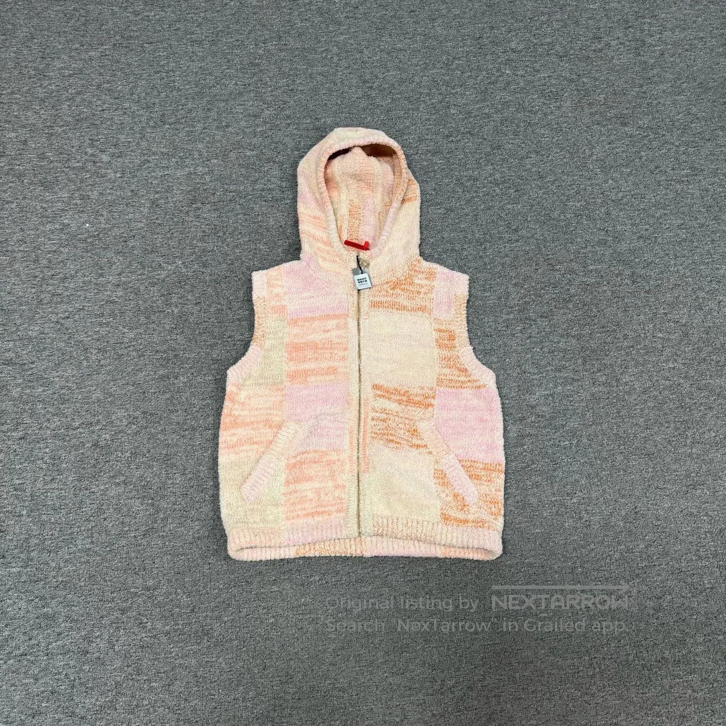 Chanel Chanel Ski Series: Orange-Pink Checkered Hooded Vest| Size M / US 6-8 / IT 42-44 - 1 Thumbnail