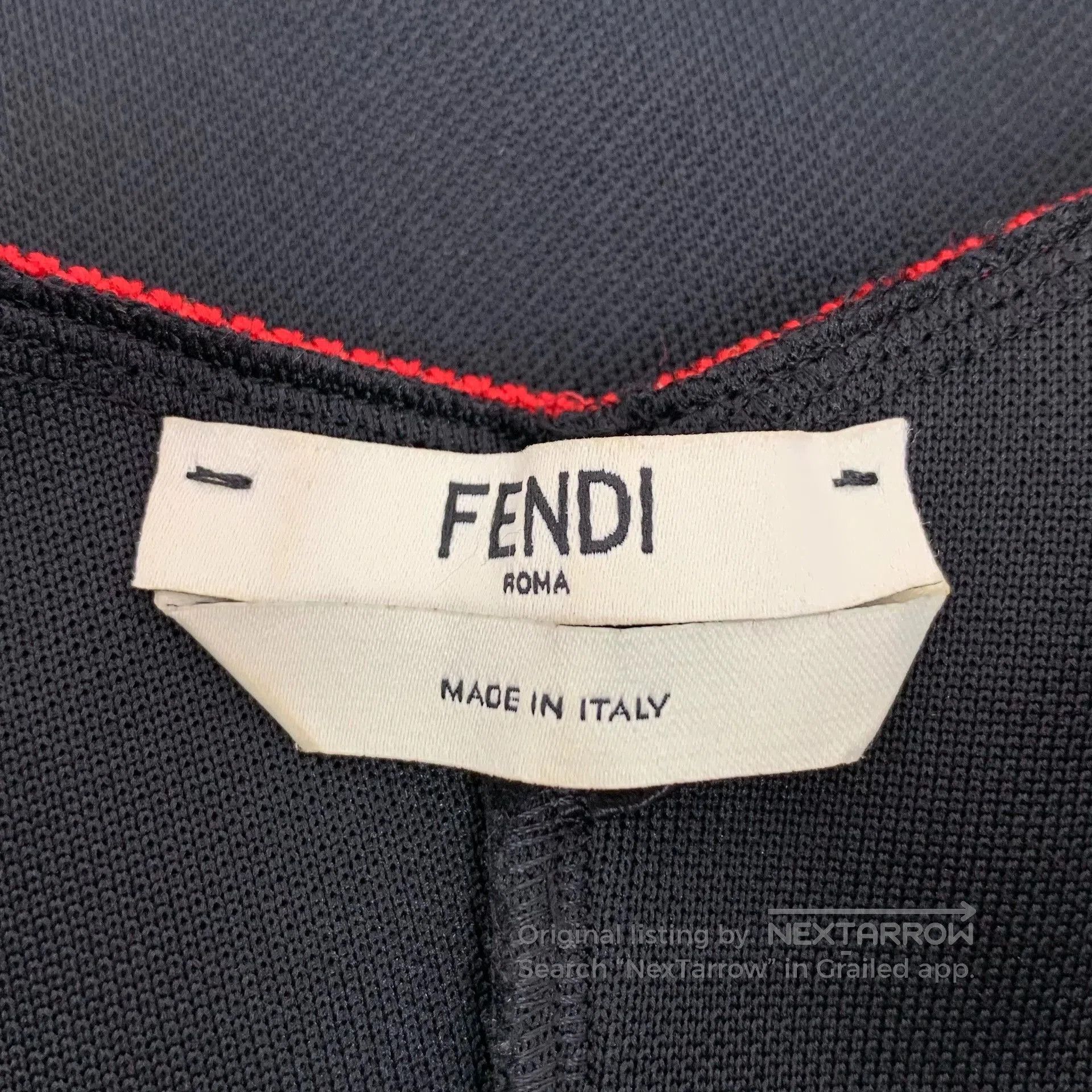 Fendi fendi black sleeveless dress with colorful stripes. Size US 26 / EU 42 - 5 Thumbnail