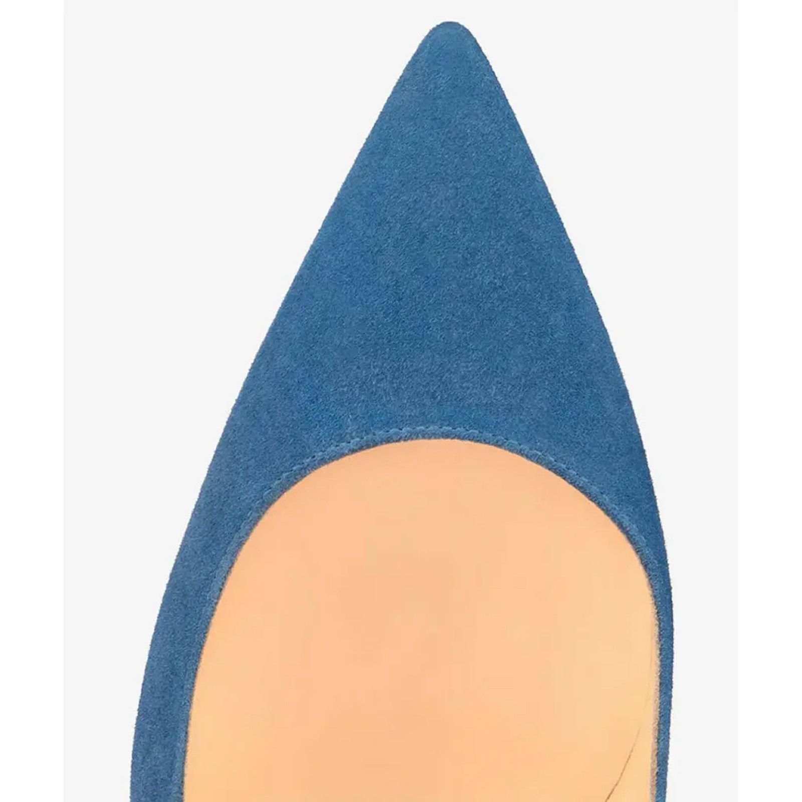 Christian Louboutin Kate 100 LAC Blue Suede Pointed Toe Classic Heel Pump 39 Size US 9 / IT 39 - 6 Thumbnail
