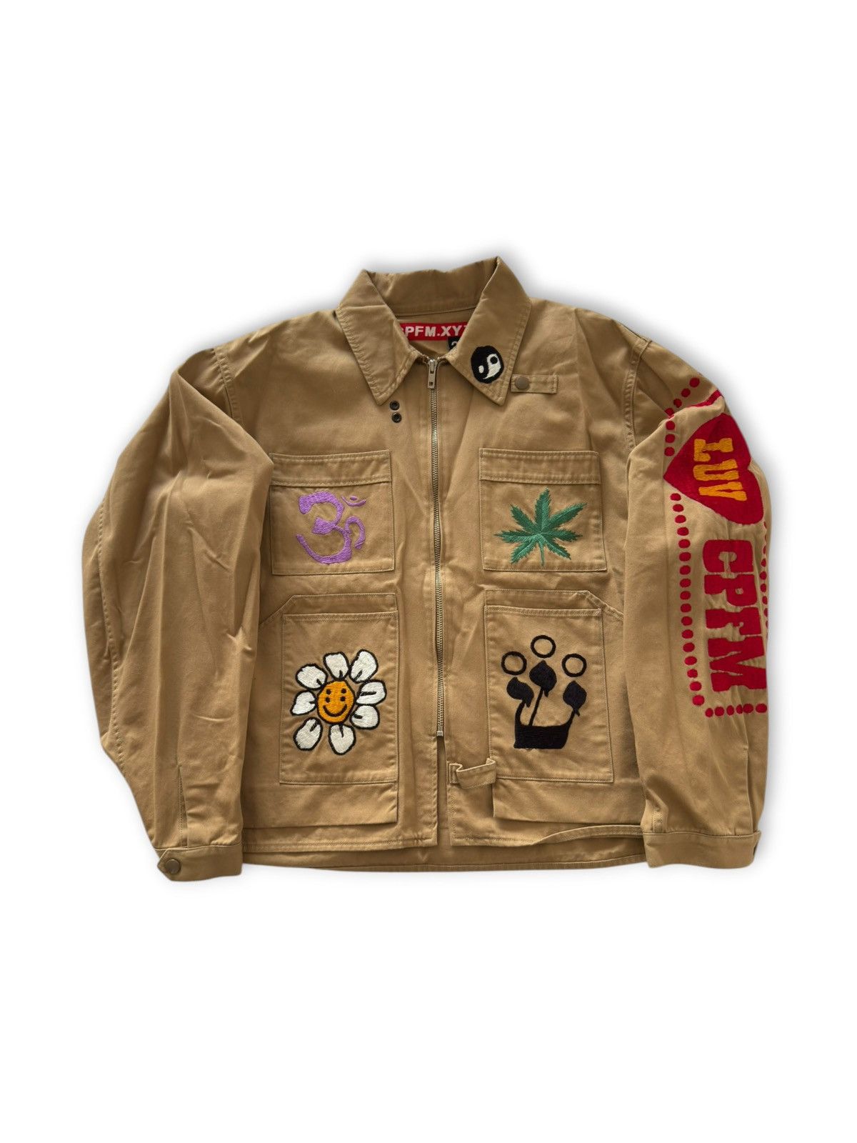 Cactus Plant Flea Market *RARE* CPFM HUMAN MADE KNOWLEDGE JACKET VEST EMBROIDERY Size US M / EU 48-50 / 2 - 18 Thumbnail