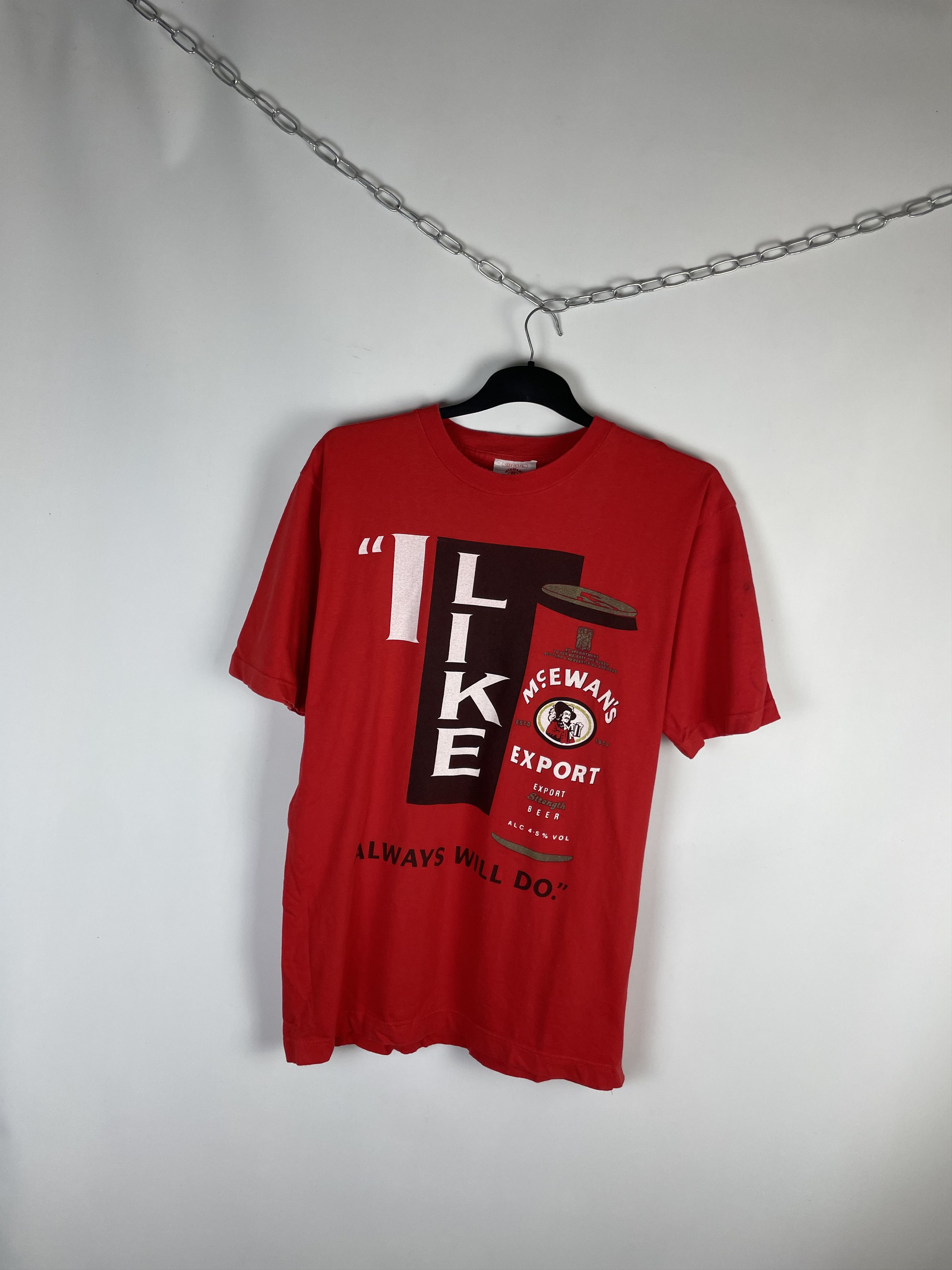 Vintage Mc Ewan's vintage t-shirt 90s Size US XL / EU 56 / 4 - 2 Thumbnail