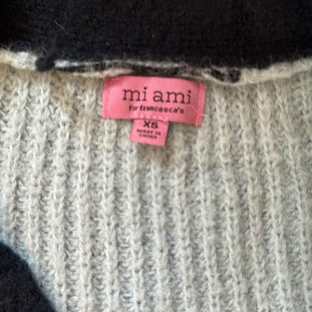 Designer FRANCESCA'S Dream Colorblock Short Cardigan Size XS / US 0-2 / IT 36-38 - 6 Thumbnail