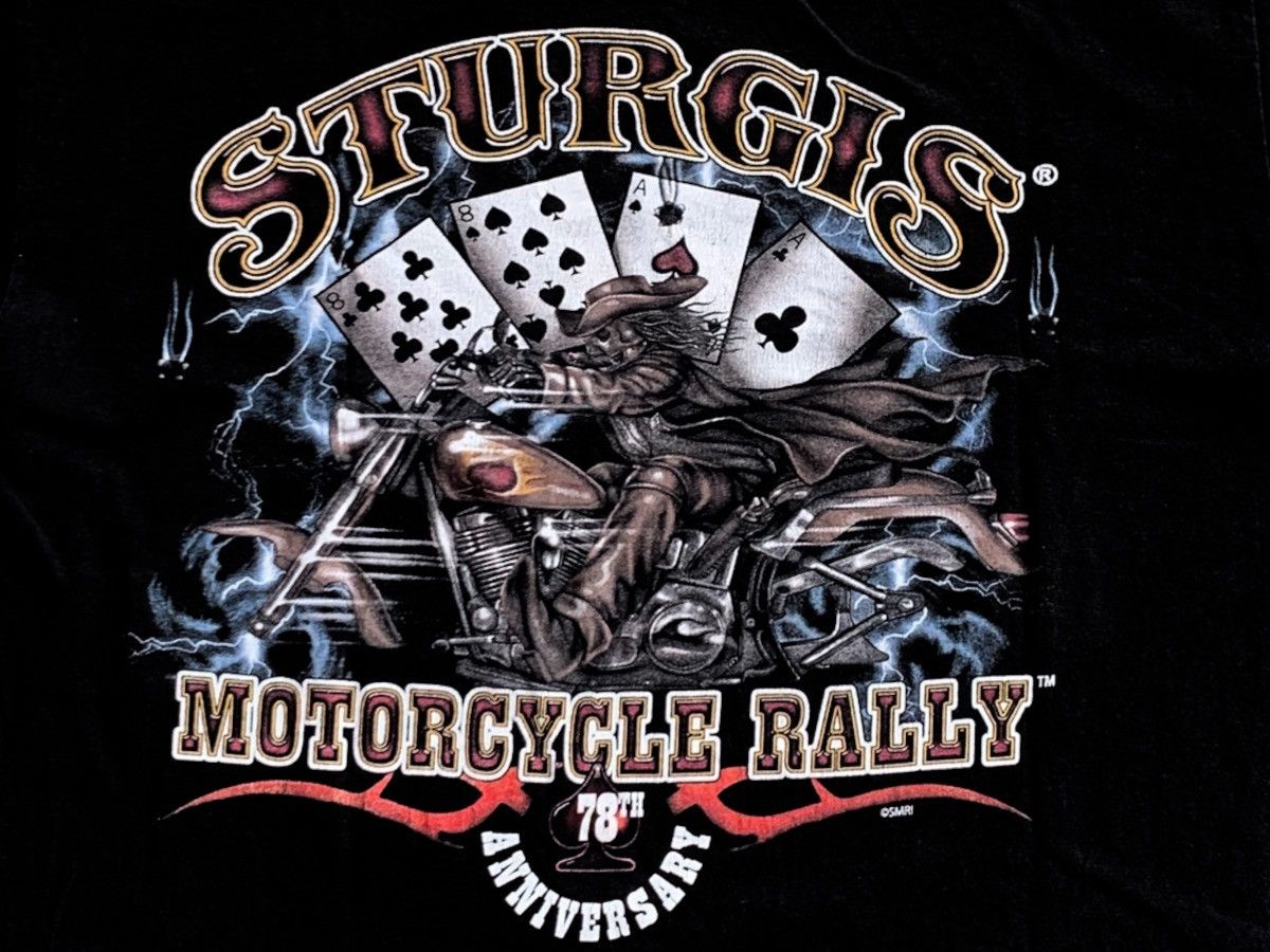 Indian Motorcycle × Japanese Brand × Vintage Vintage Sturgis Motorcycle Rally 78th Anniversary Tshirt Size US L / EU 52-54 / 3 - 13 Thumbnail
