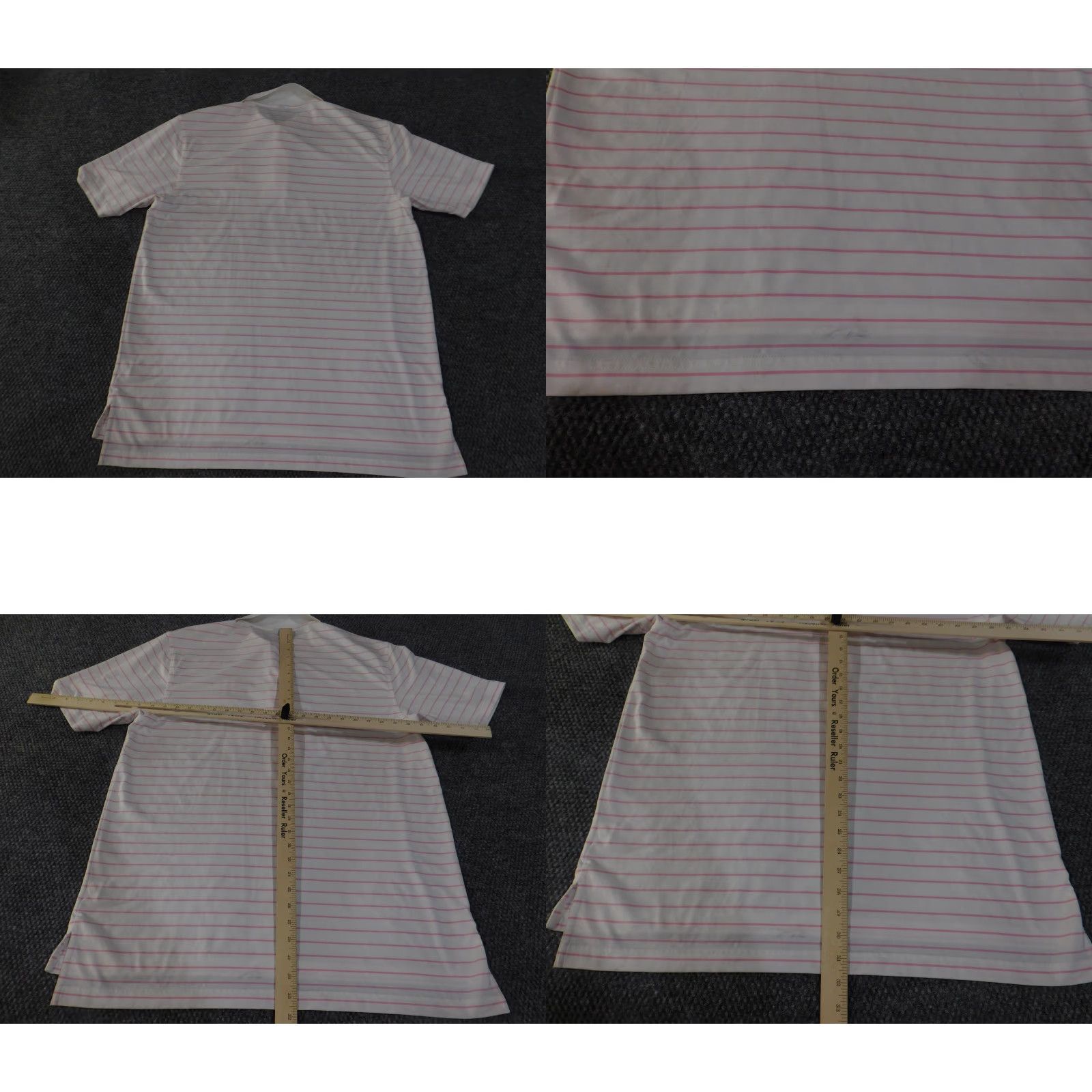 Peter Millar VINTAGE Peter Millar Polo Shirt Mens L Pink Stripe Summer Comfort Golf US Amateur Size US L / EU 52-54 / 3 - 9 Thumbnail
