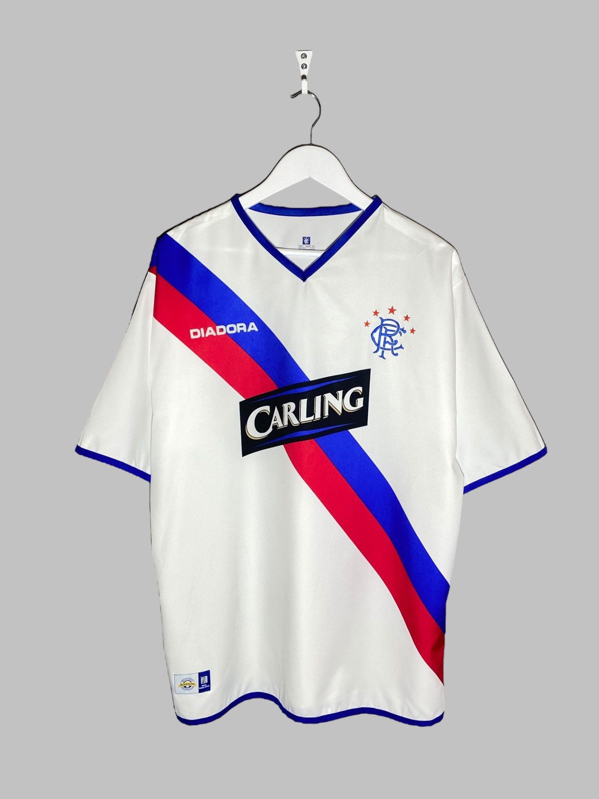 Diadora 🔥 2004 DIADORA RANGERS FC CARLING JERSEY UK SCOTLAND VIBES Size US L / EU 52-54 / 3 - 1 Thumbnail