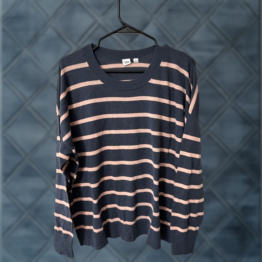 Gap Gap Sweater XL Multicolor Striped Cotton Crew Neck Long Sleeve Mens Size US XL / EU 56 / 4 - 1 Thumbnail
