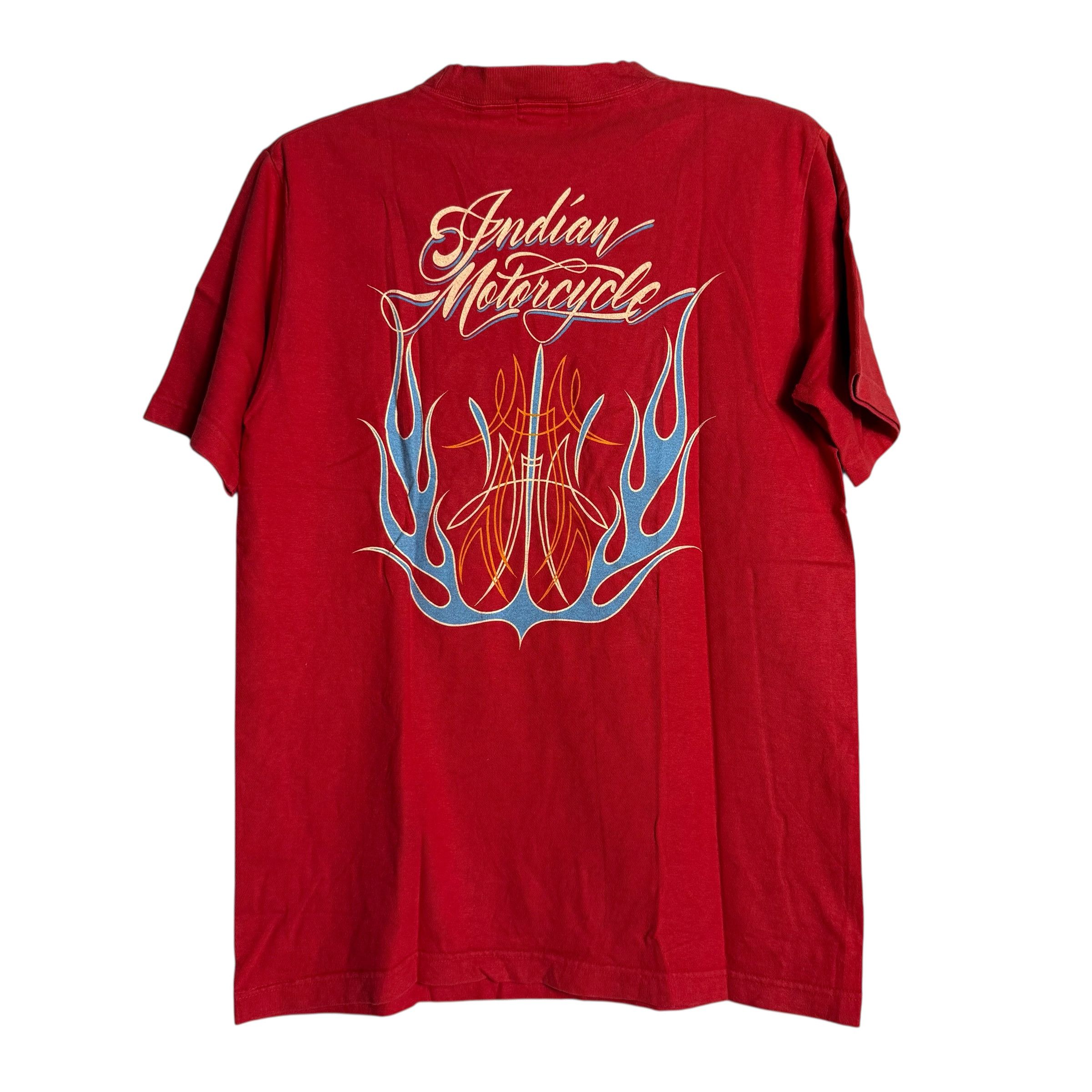 Indian Motorcycle 🔥RARE🔥Vintage Indian Motorcycle Spellout T-shirt Size US M / EU 48-50 / 2 - 1 Thumbnail