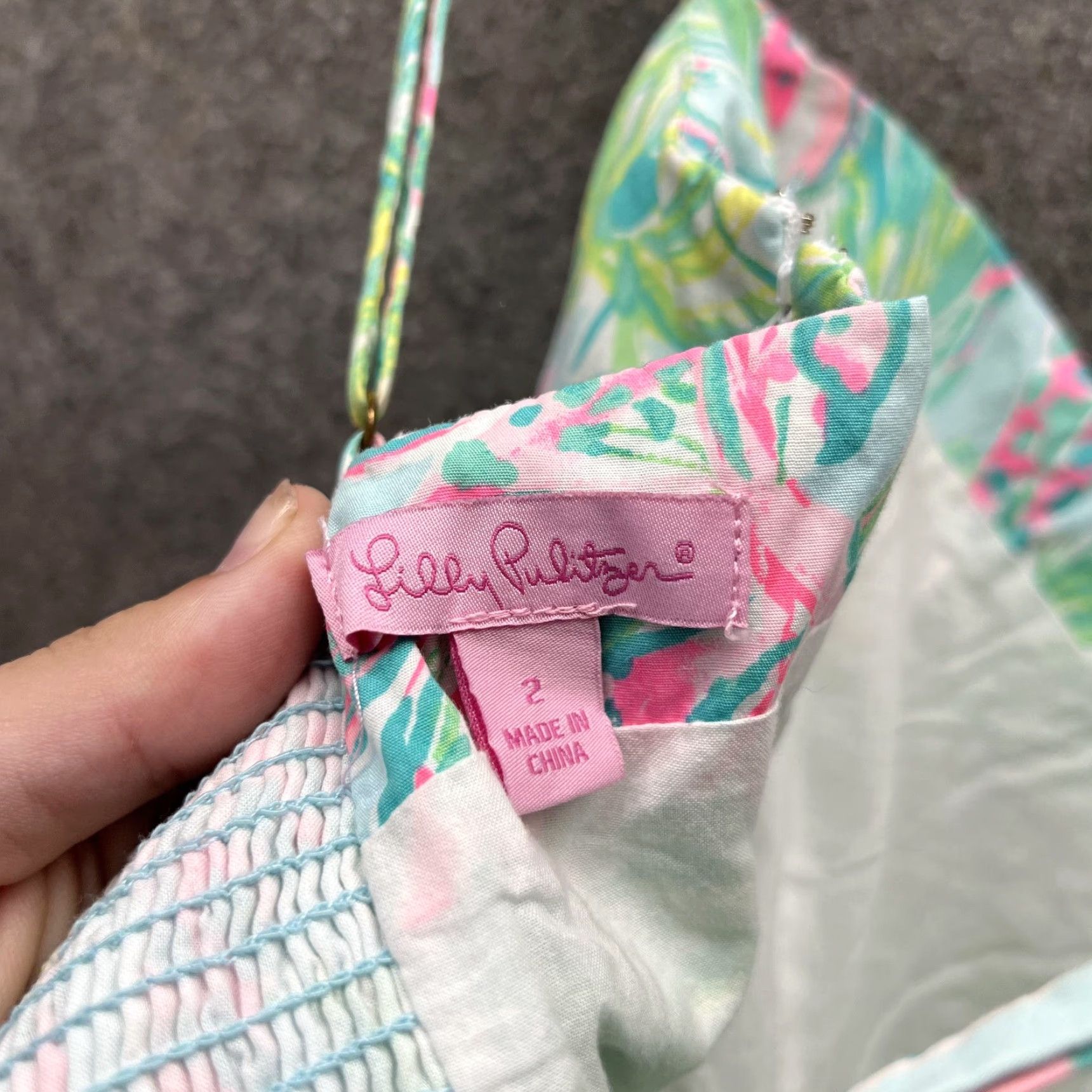 Lilly Pulitzer Lilly Pulitzer Dress Womens 2 Multicolor Flamingo Floral Button Sundress Mini Dress Size XS / US 0-2 / IT 36-38 - 5 Thumbnail