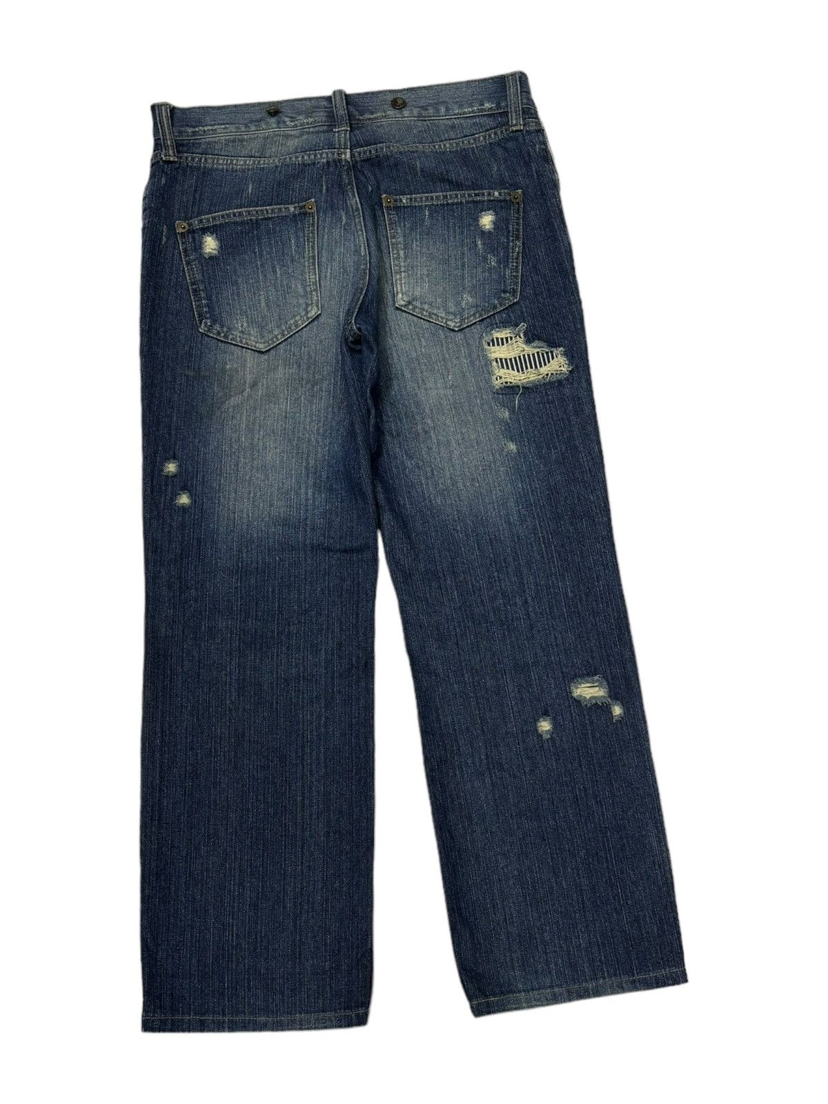 Hysteric Glamour Vintage Japanese Denim Patchwork Baggy Jeans Unbrand Size US 34 / EU 50 - 5 Thumbnail
