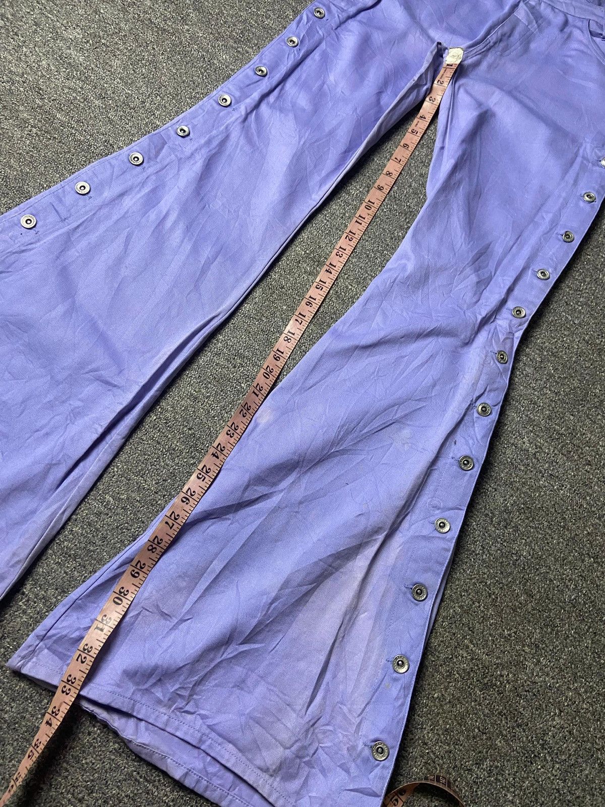 Japanese Brand F.T.S Co Brand Flared Pants with Sides Snap Buttons (154) Size 27" / US 4 / IT 40 - 10 Thumbnail