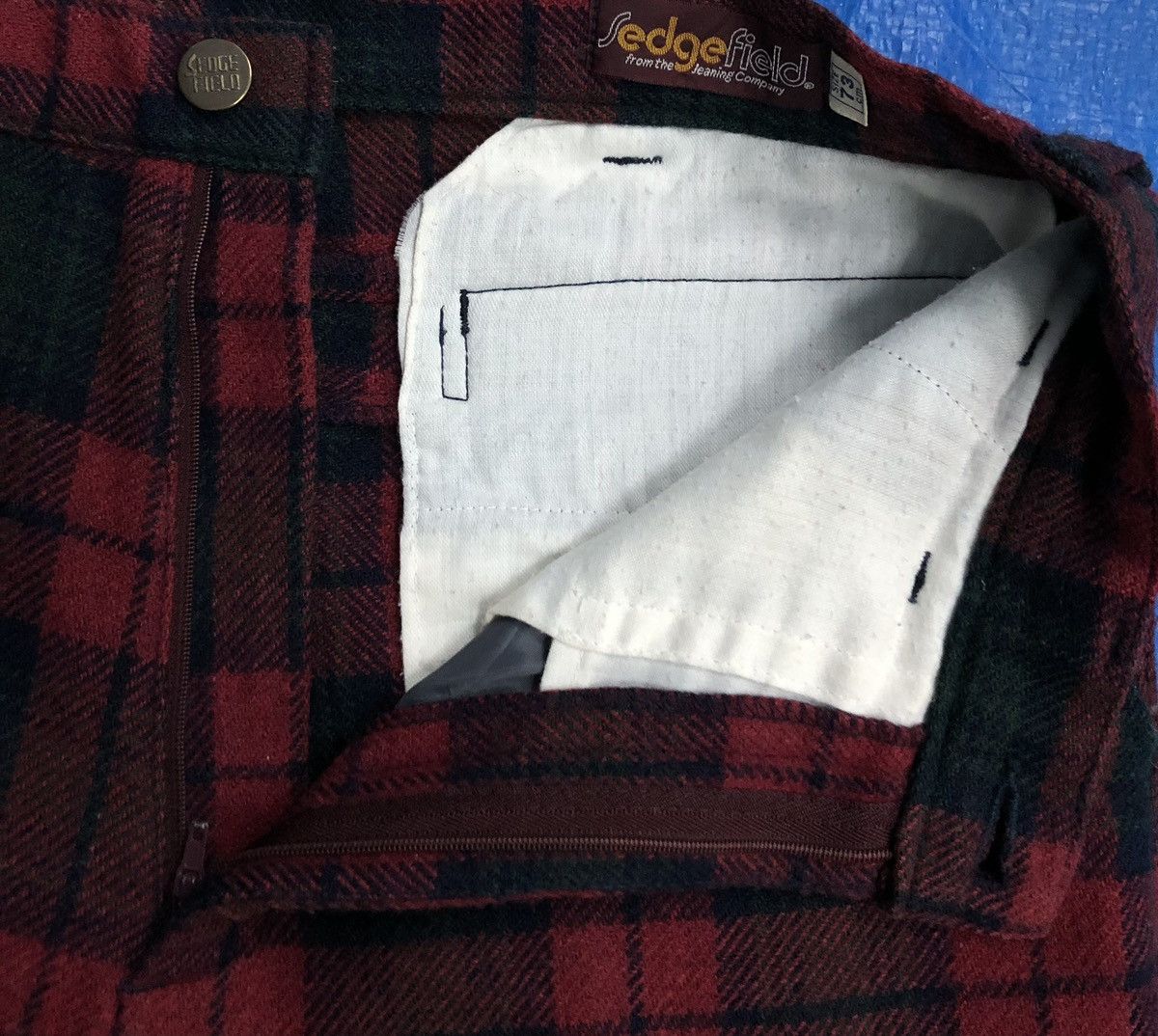 Vintage Sedgefield Tartan Wool Blend Pants