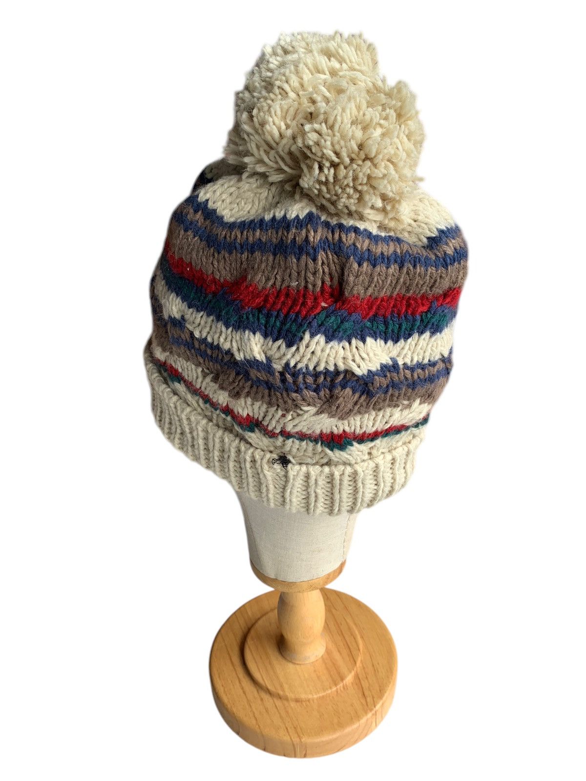 Handmade × Japanese Brand knitted crochet Multicolour Rare Beanie Hats Size ONE SIZE - 9 Thumbnail
