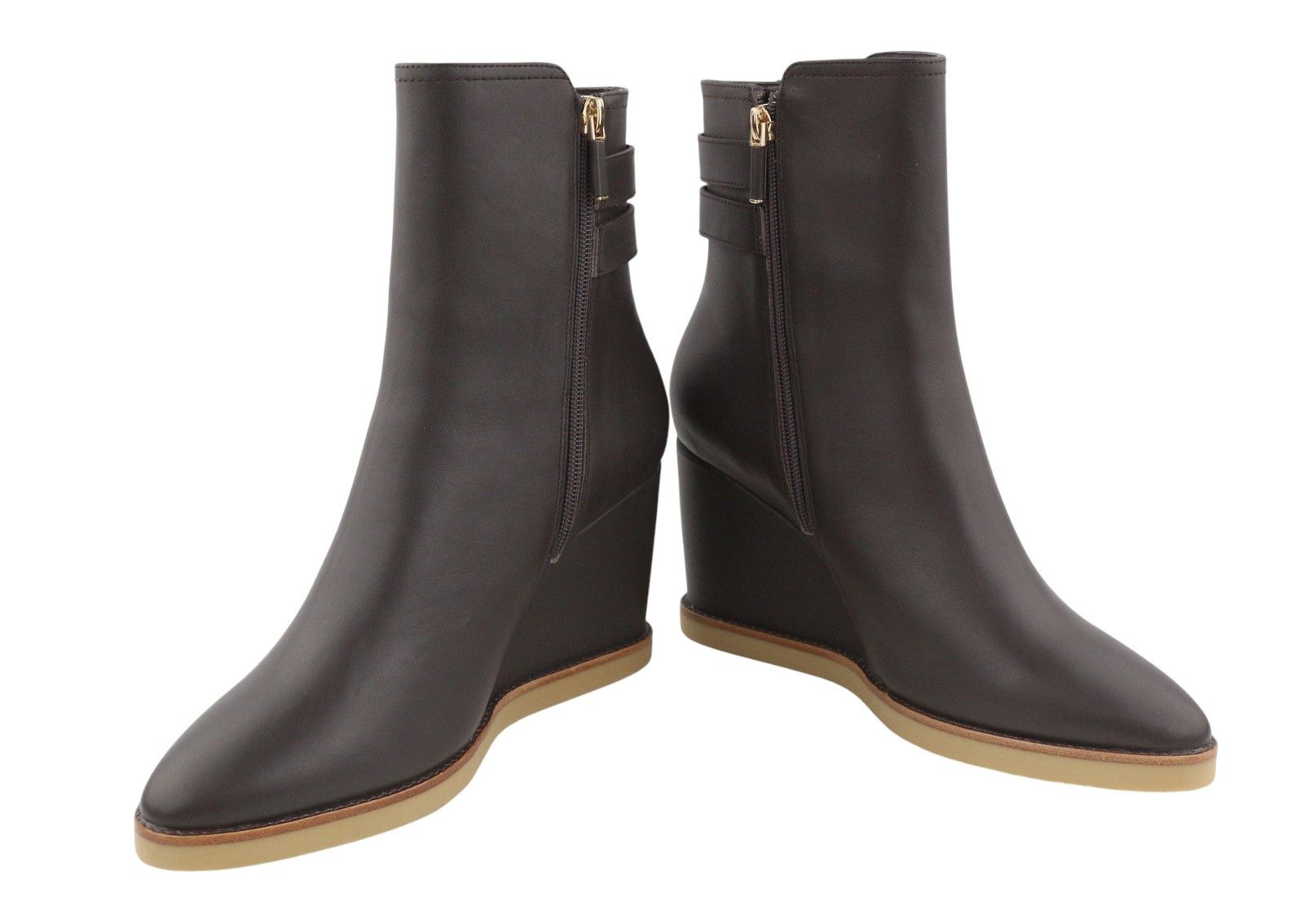 Other LOLA CRUZ DANA II EU40 Brown Leather Platform 87542 Size US 9 / IT 39 - 6 Thumbnail
