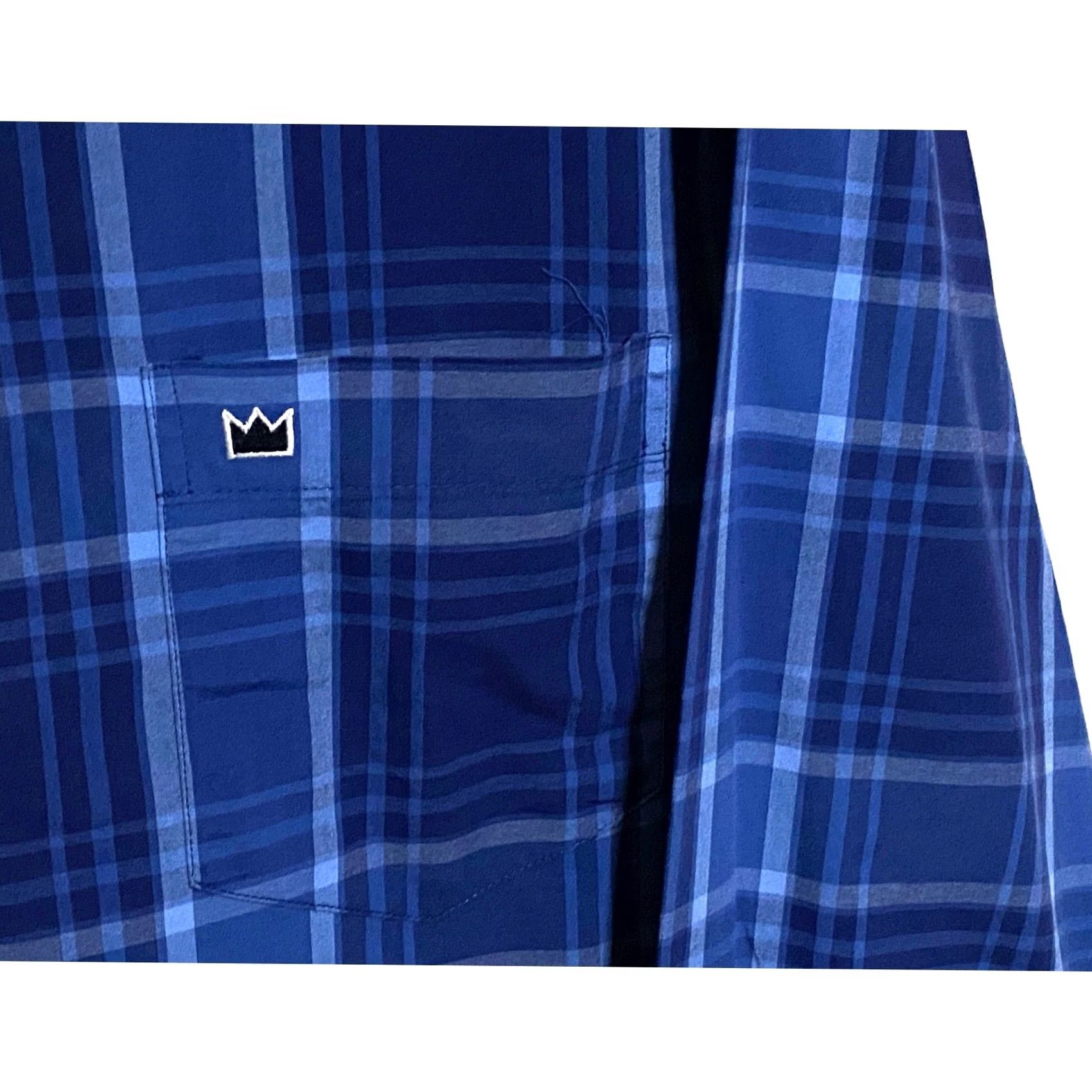 Vintage Crown & Ivy Plaid Button Shirt Men L Classic Fit Blue Preppy Office Coastal Work Size US L / EU 52-54 / 3 - 3 Thumbnail