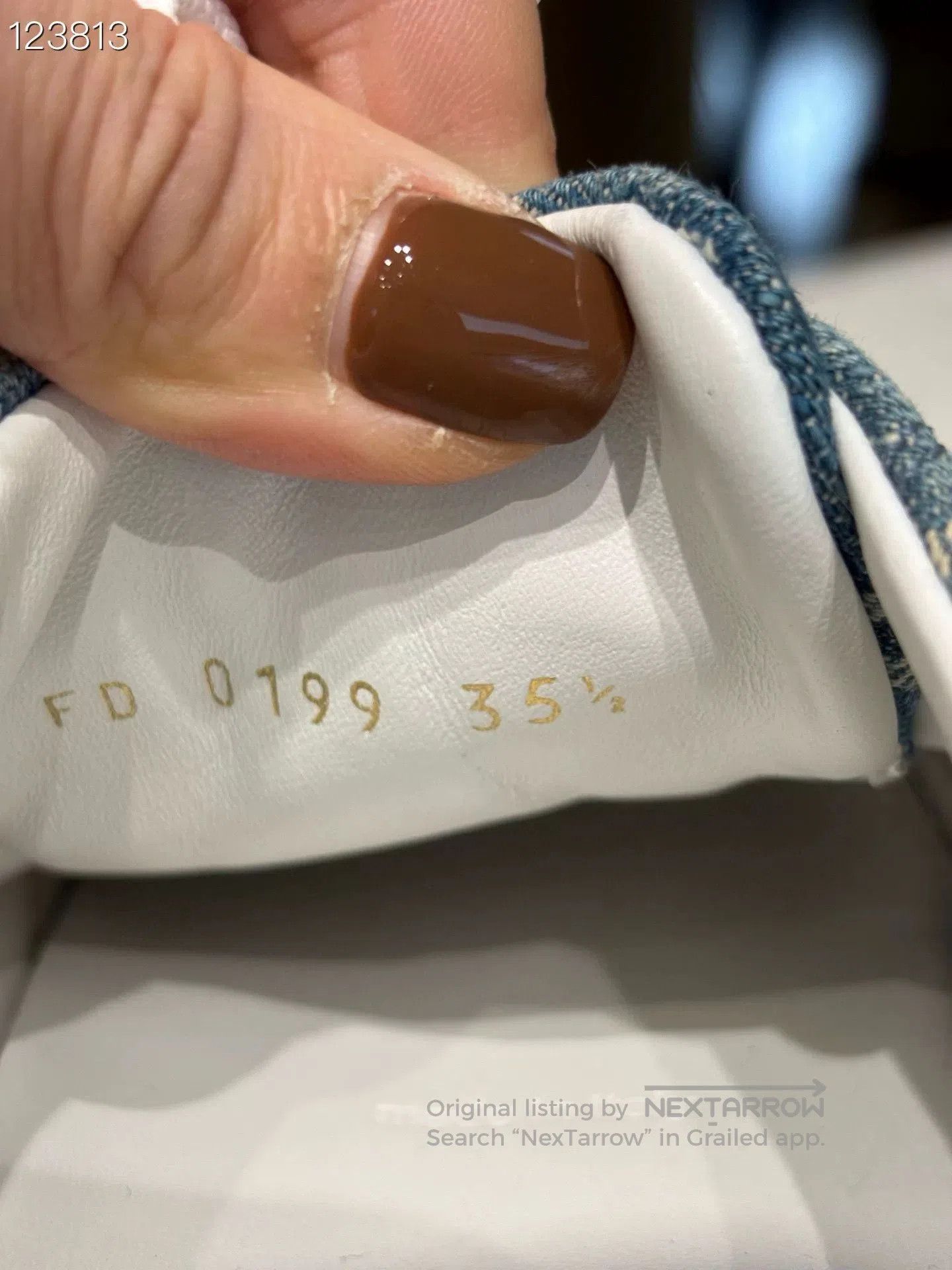 Louis Vuitton Time Out Denim Monogram Sneakers. Size US 4.5 / IT 34.5 - 5 Thumbnail