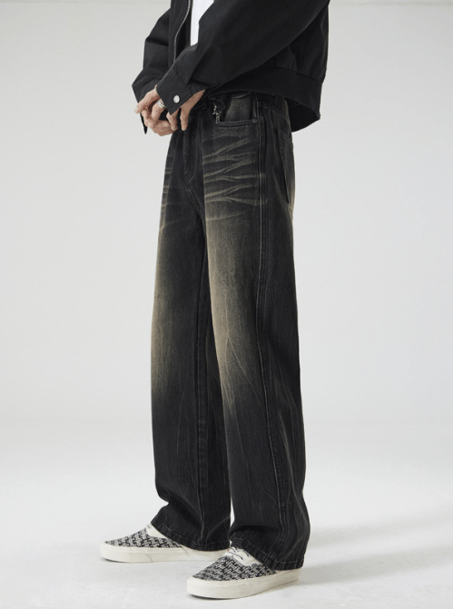 Japanese Brand × Jean American street distressed lightning pattern hip-hop jeans Size US 32 / EU 48 - 2 Thumbnail