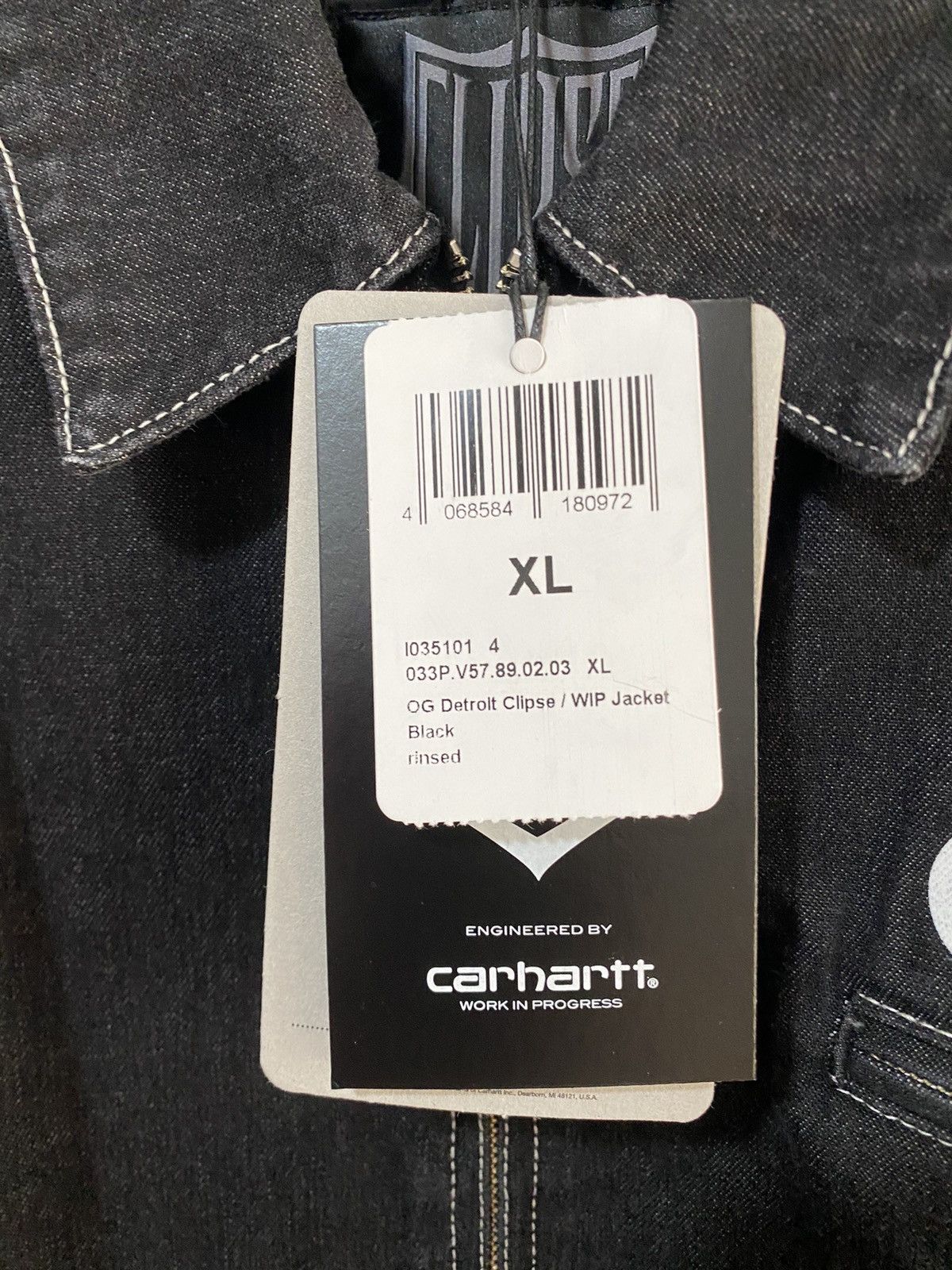 Carhartt Wip OG Detroit Carhartt WIP x Clipse size XL black new Size US XL / EU 56 / 4 - 5 Thumbnail