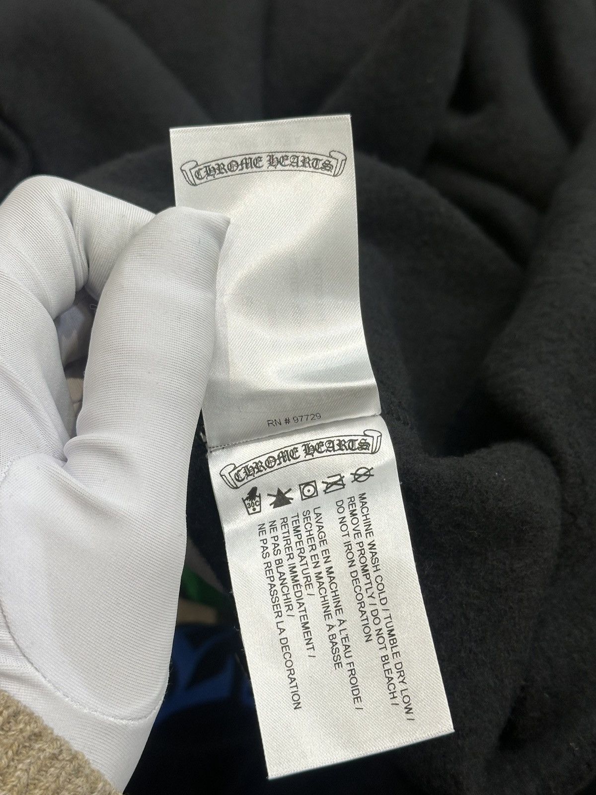 Chrome Hearts CHROME HEARTS STENCIL HOODIE BLACK Size US S / EU 44-46 / 1 - 12 Thumbnail