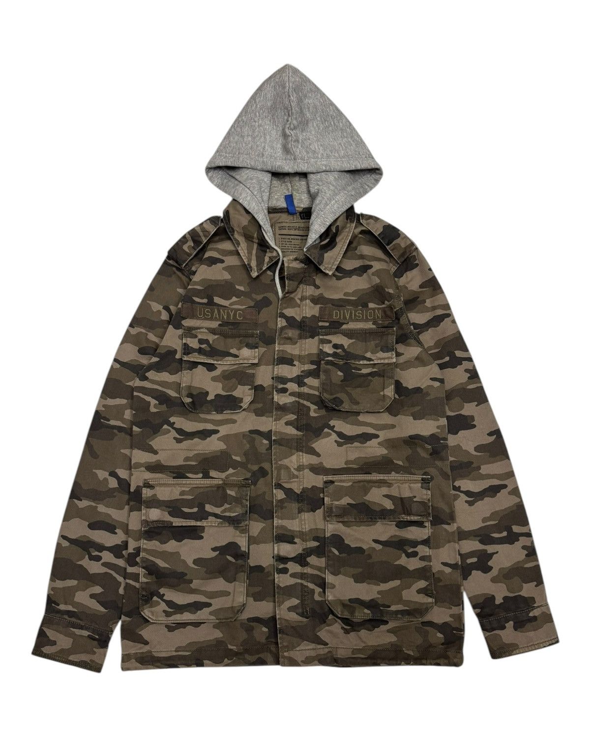 H&M × Hysteric Glamour RARE❤️‍🔥USANYC CAMO MILITARY PARKA WITH HOOD STYLE Size US S / EU 44-46 / 1 - 1 Thumbnail