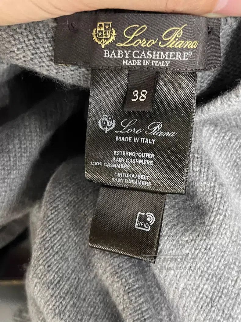 Loro Piana Loro Piana Herringbone Cashmere Pants Size 25" / US 0 / IT 36 - 5 Thumbnail