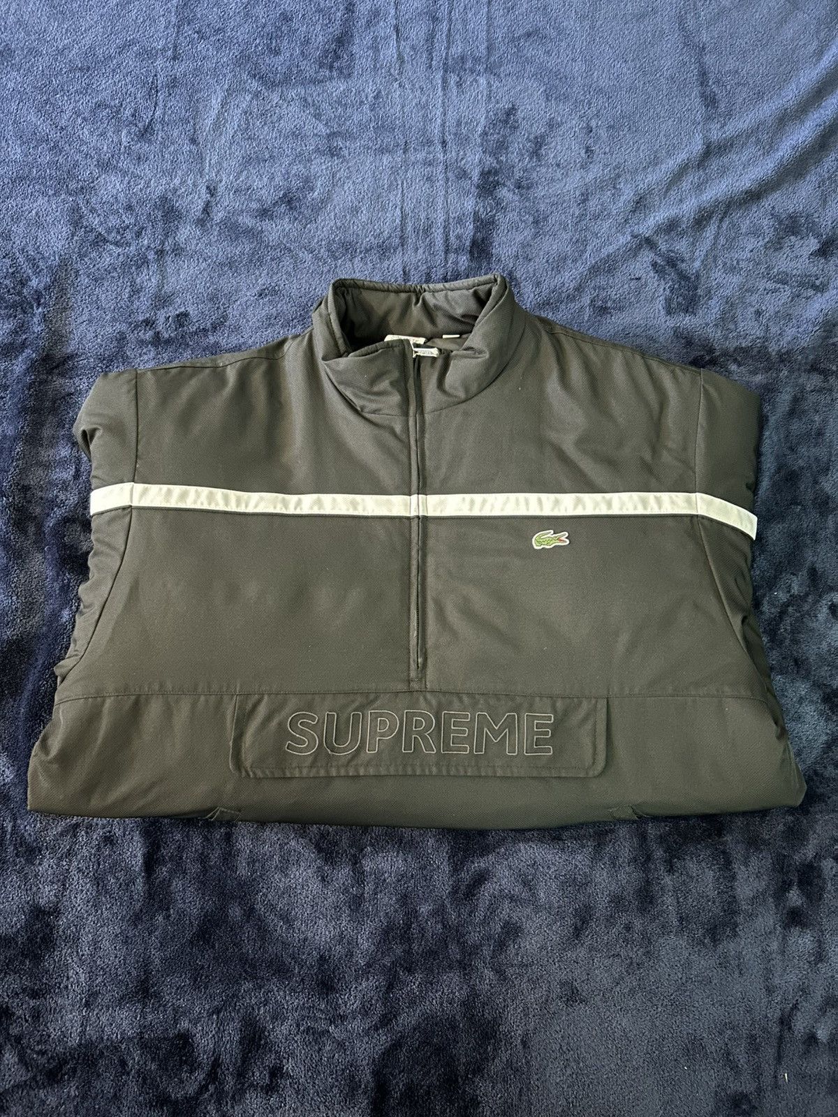 Supreme×Lacoste Puffy Half Zip Pullover Supreme LACOSTE Puffy Half