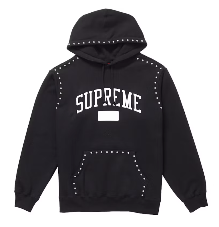 Studded Hooded Sweatshirt (FW18) Black