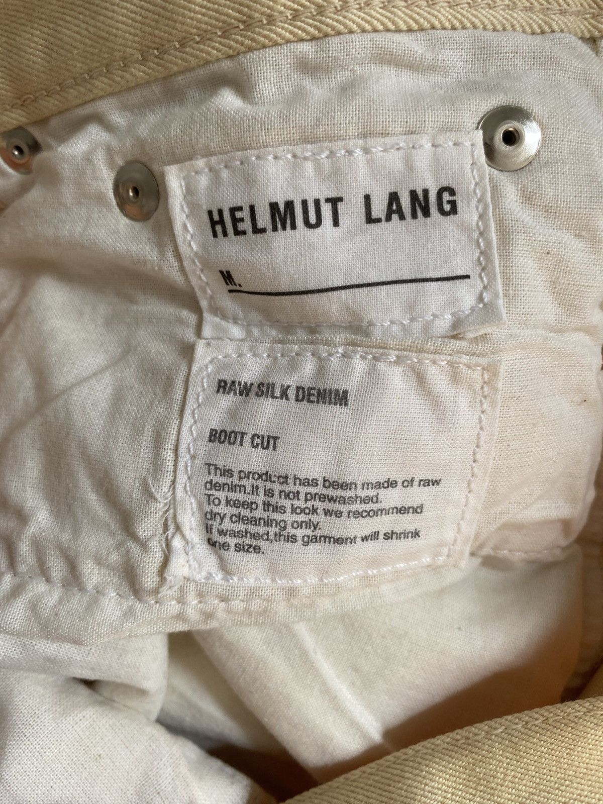Helmut Lang raw silk boot cut denim Size US 30 / EU 46 - 7 Thumbnail