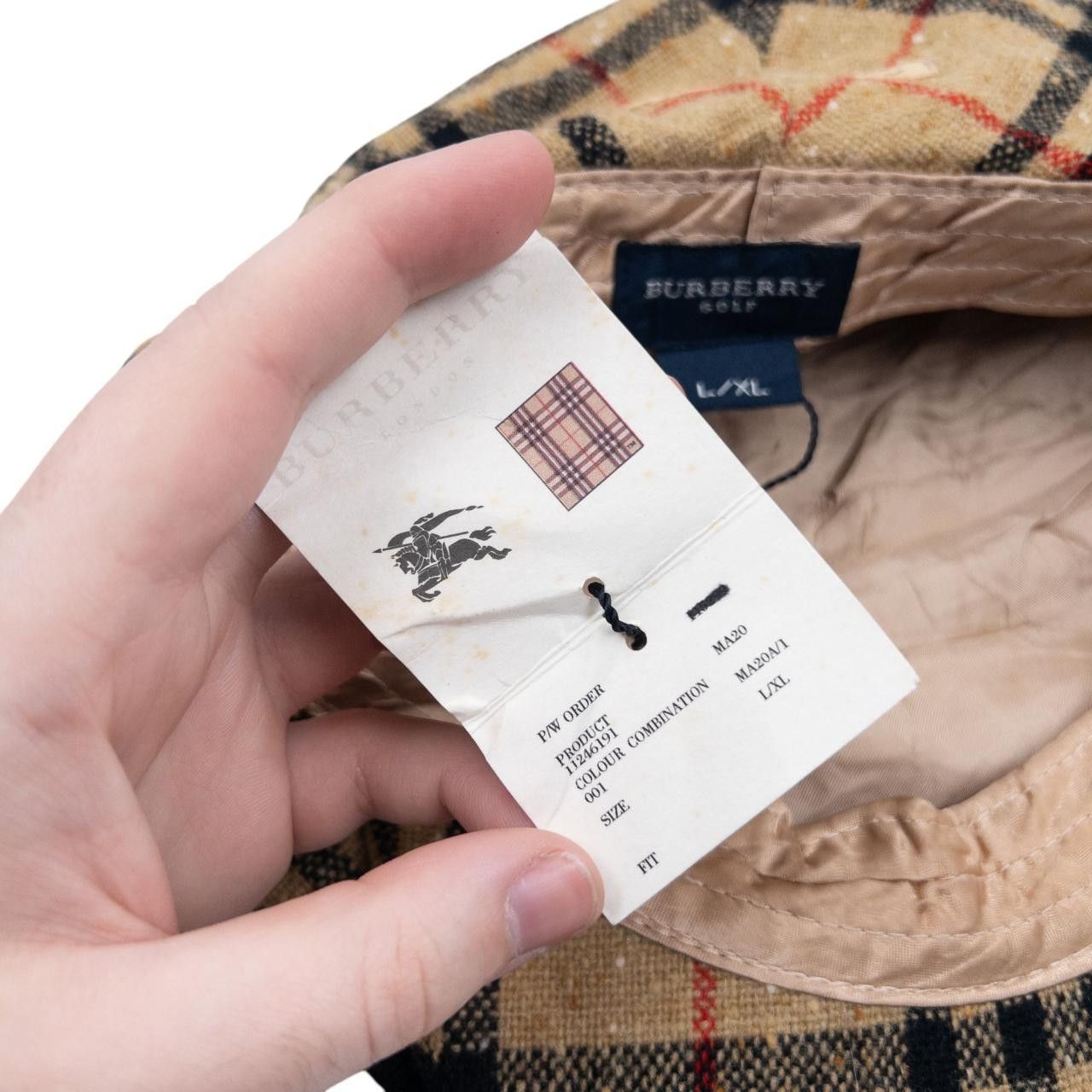 Burberry Vintage Burberry Nova Check Wool Flat-Cap Hat Size L/XL Size ONE SIZE - 8 Thumbnail
