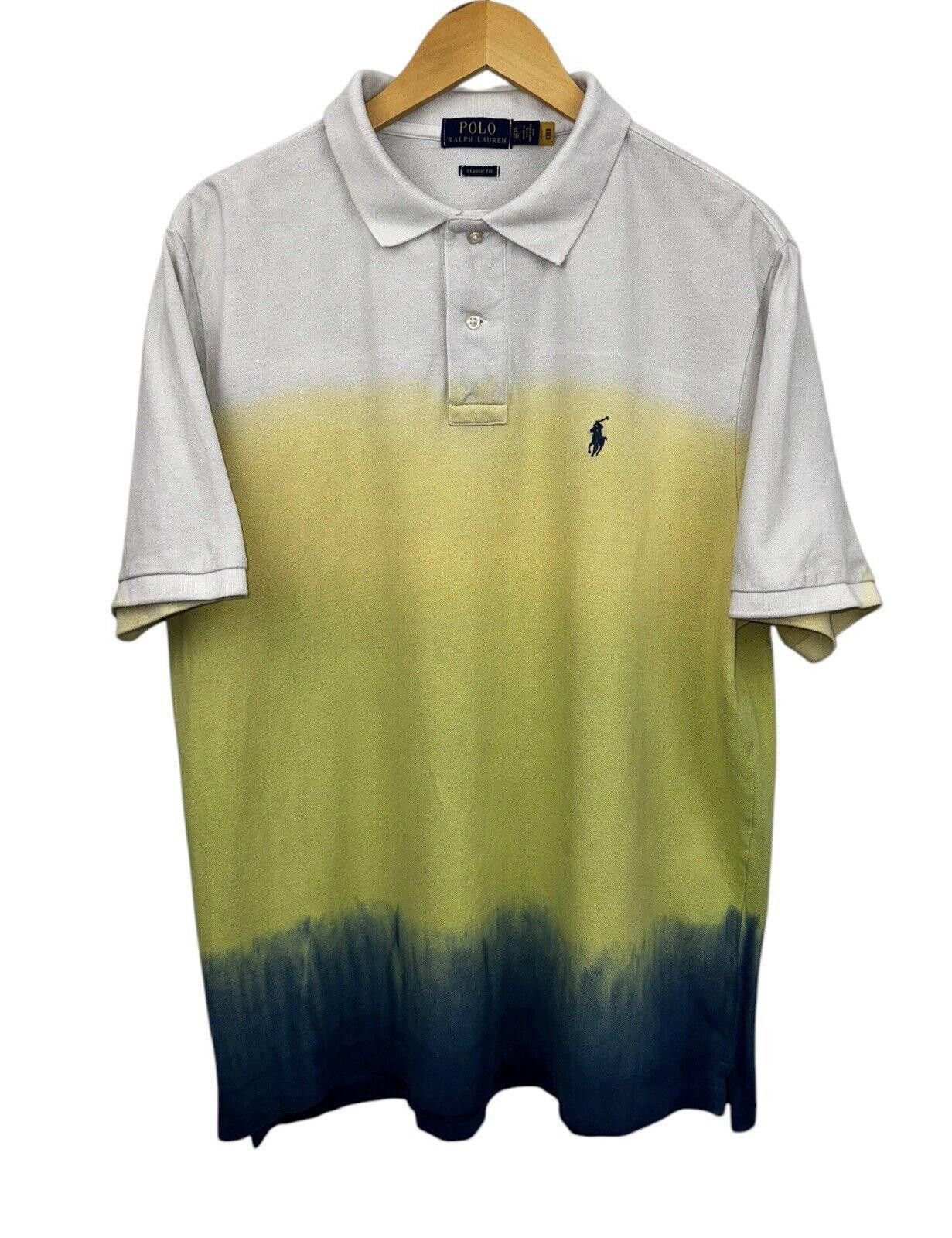 Polo Ralph Lauren Polo Ralph Lauren Classic Fit Hawaiian Dip Polo Shirt XL Size US XL / EU 56 / 4 - 1 Thumbnail