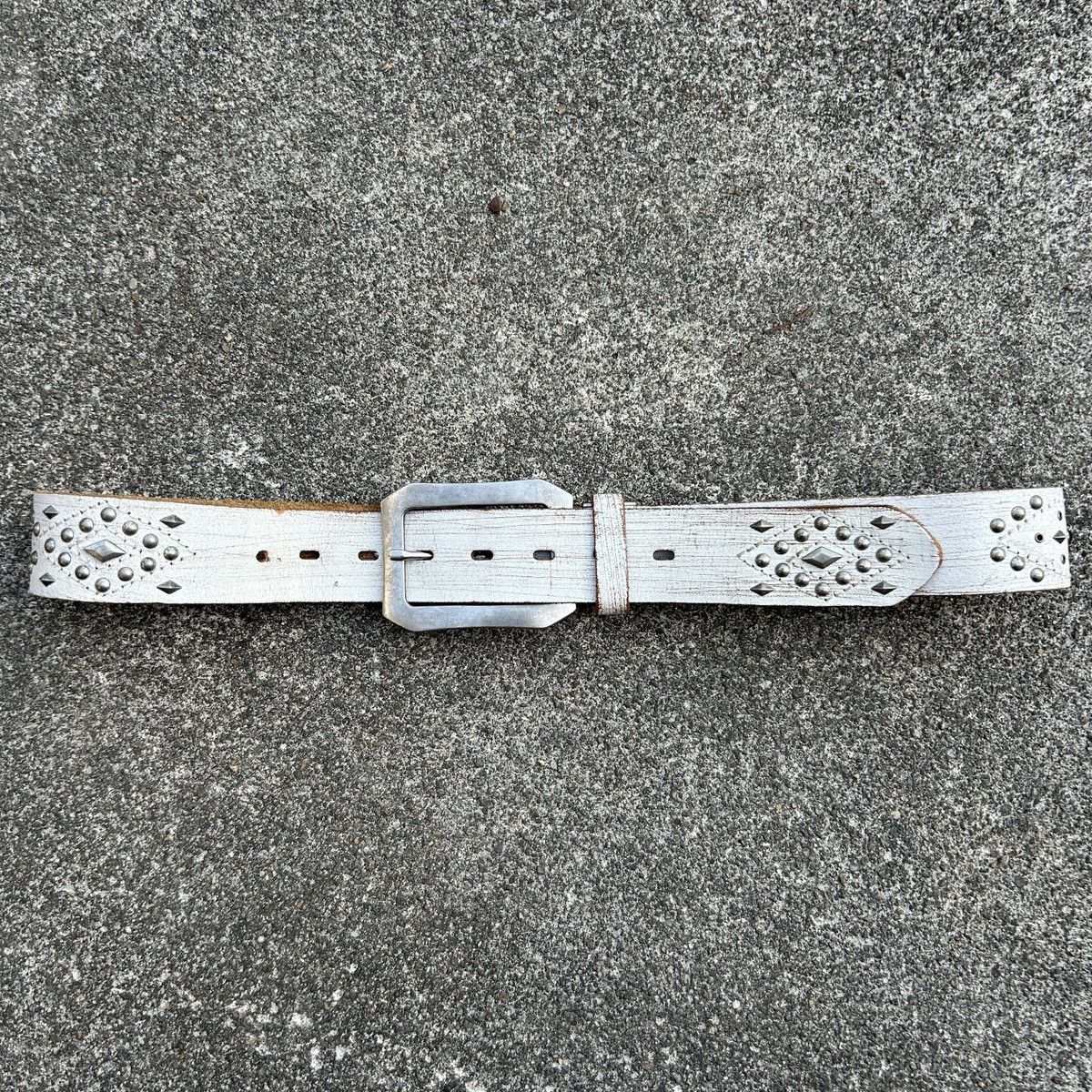 Vintage Vintage studded leather belt (Kapital Style) Size ONE SIZE - 3 Thumbnail