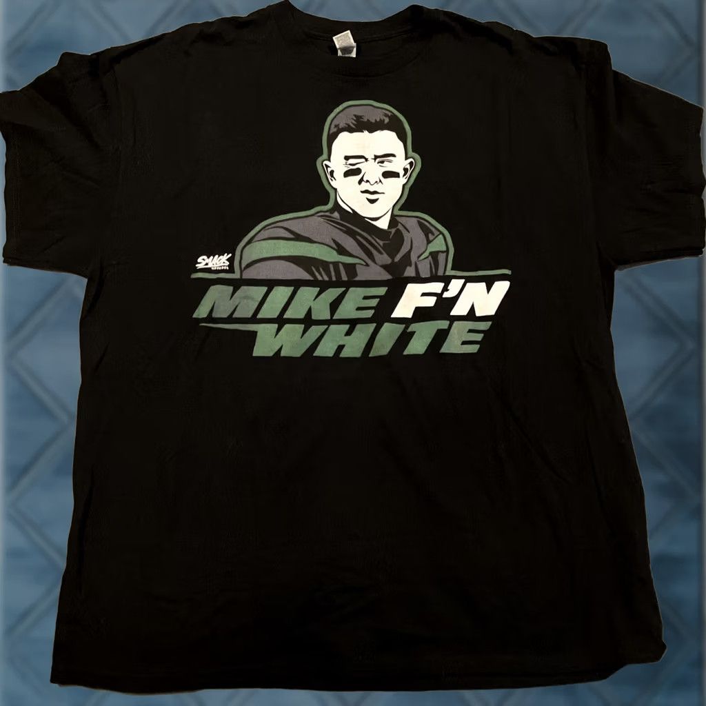 Gildan Mike F'n White NY Jets Smack Apparel T Shirt - Men's XL - Gildan - Black - Short Sleeve Crew Neck - Logo - Cotton Jersey - Rapper Hip Hop Punk Rock Size US XL / EU 56 / 4 - 1 Thumbnail