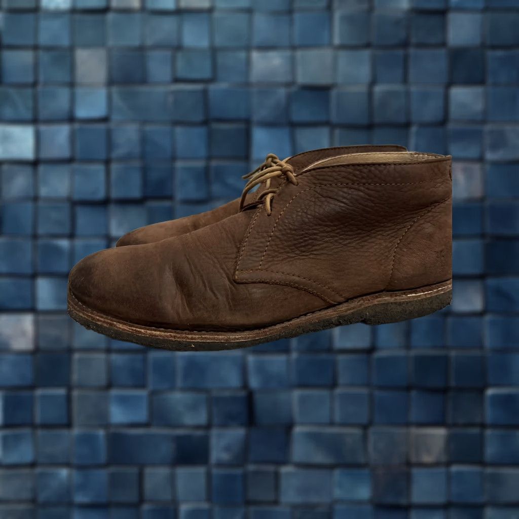 Frye FRYE Brown Soft Leather Ankle Chukka Mid Boots Gum  display picture 2