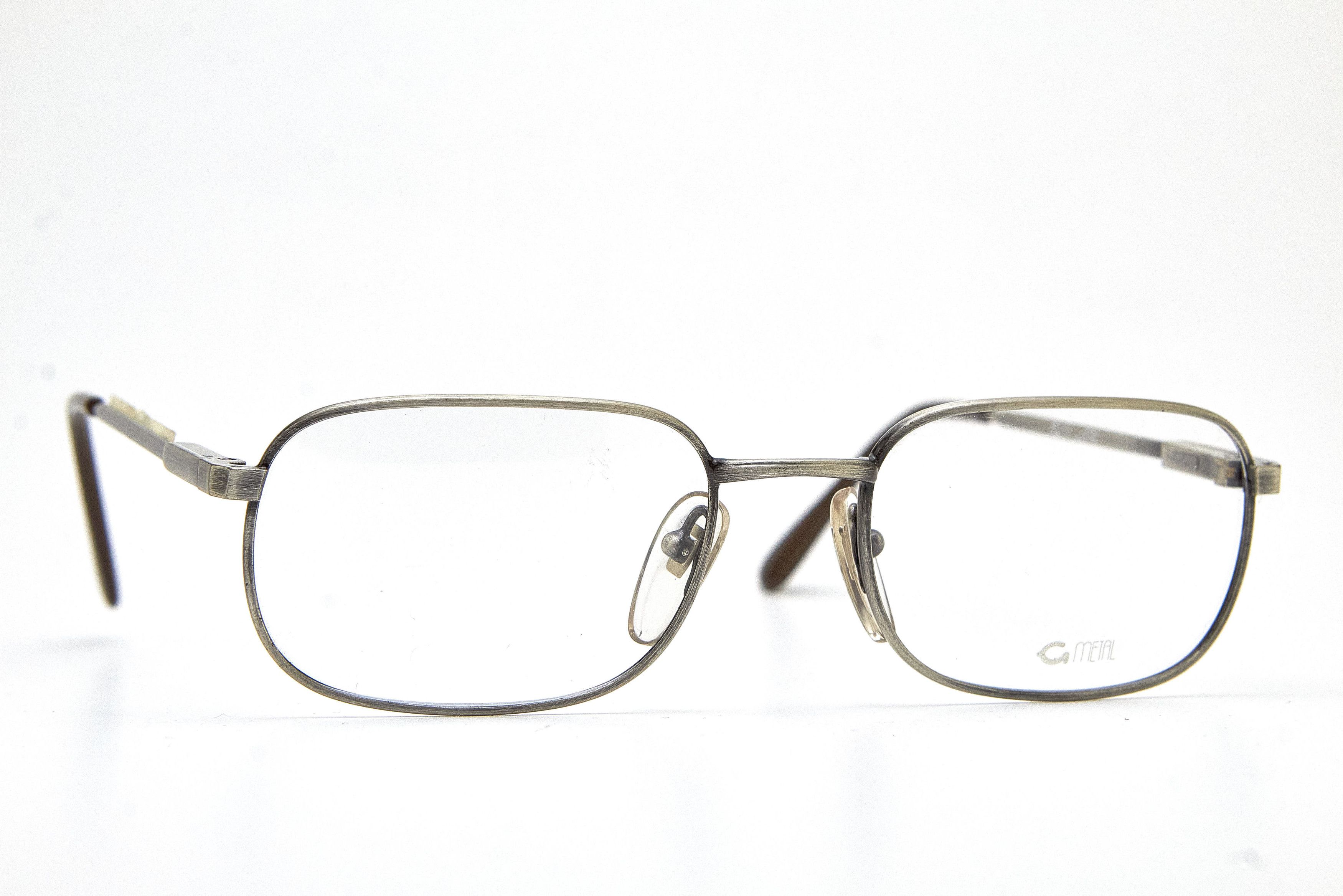 Vintage Old Money GRASSET Brushed Silver Rectangular Quiet Lux Specs Size ONE SIZE - 5 Thumbnail
