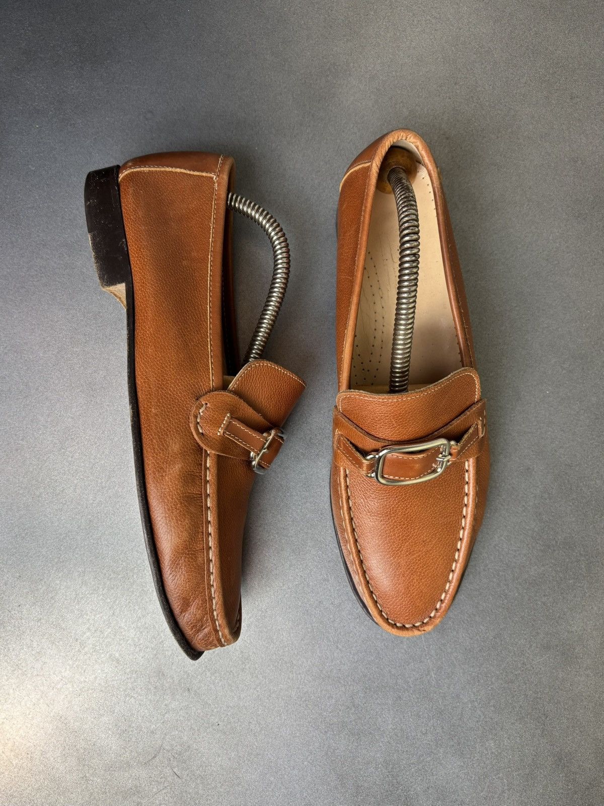 Cole Haan × Leather × Vintage Vintage Horsebit Loafers Brown Leather Penny Loafer Slip On Size US 8 / IT 38 - 16 Thumbnail