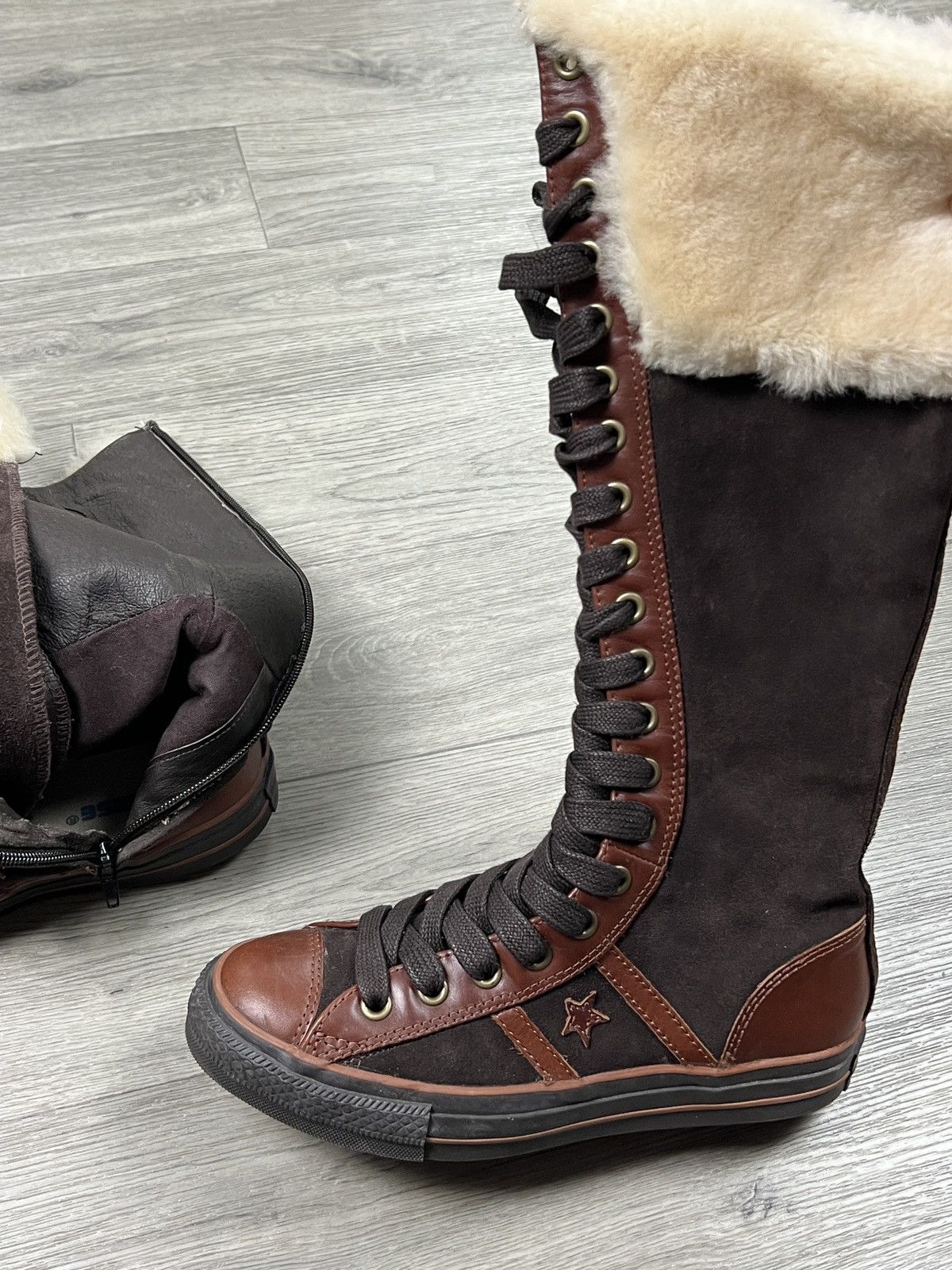Converse Converse 2006 Star 70 Suede Leather Knee High Sneaker Boot Size US 8 / IT 38 - 14 Thumbnail